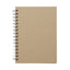 A6 Wirebound Notebook Plain Beige