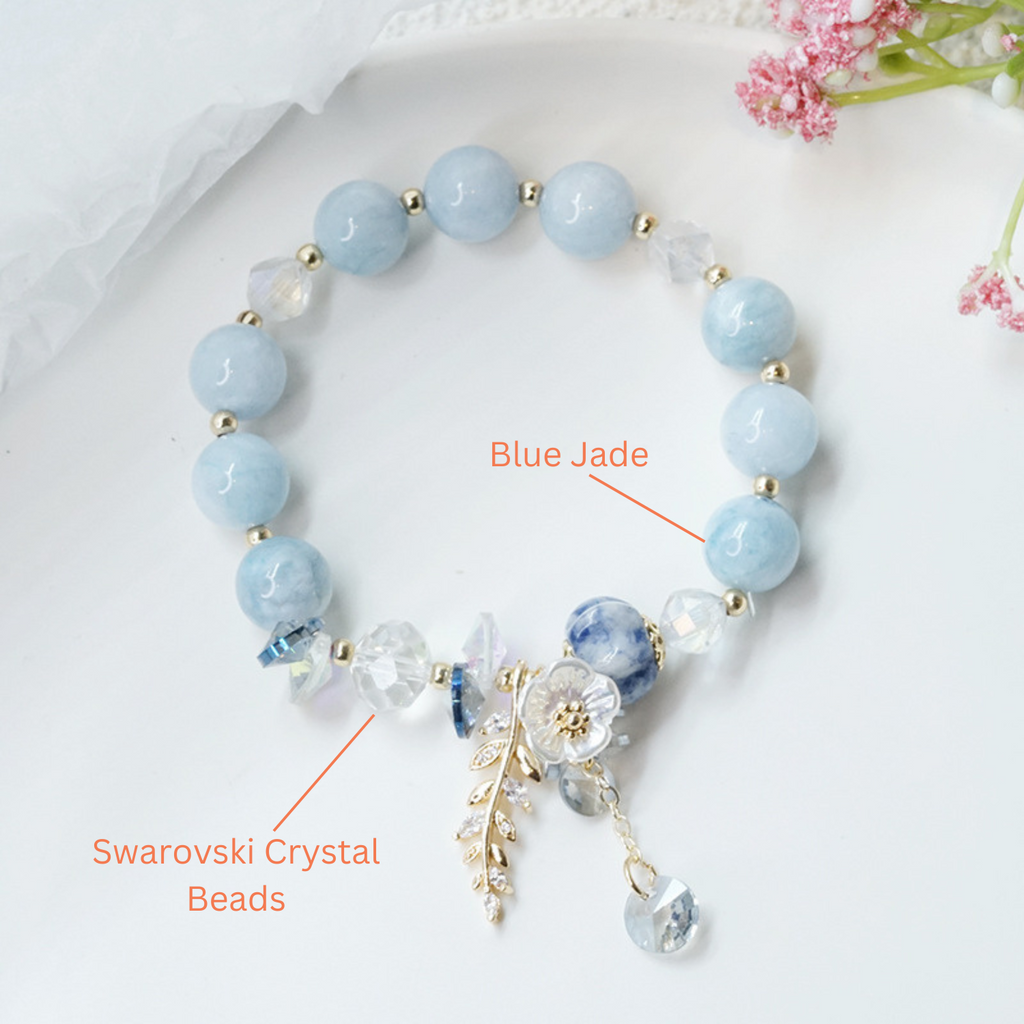 Blue Jade Fountain Of Youth Bracelet