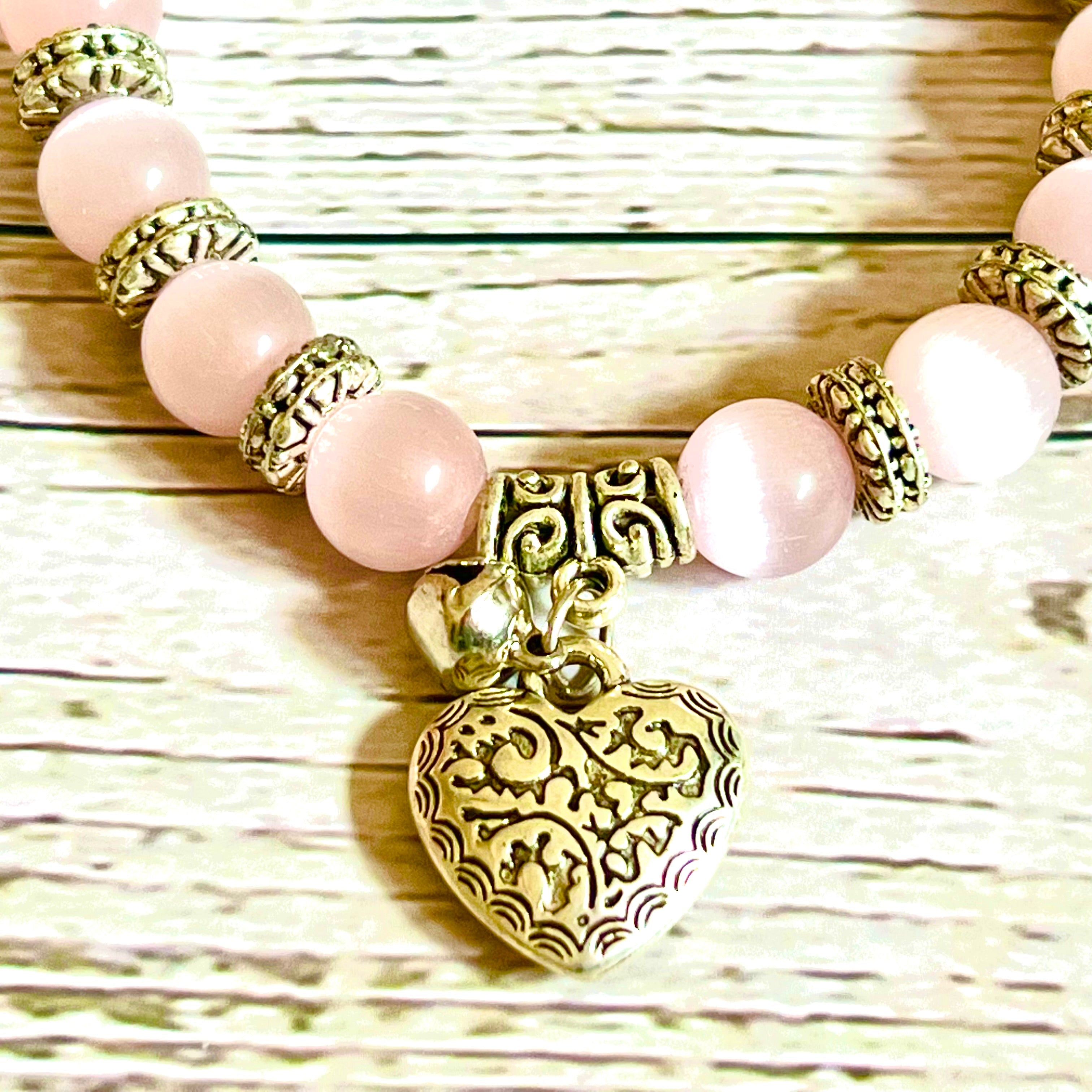 Pink Cat Eye New Beginnings & Prosperity Bracelet
