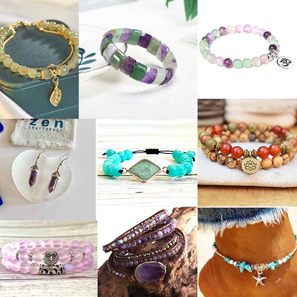 Chakra Healing Program: Monthly Crystal Jewelry & Essential Oils (Heart Chakra)