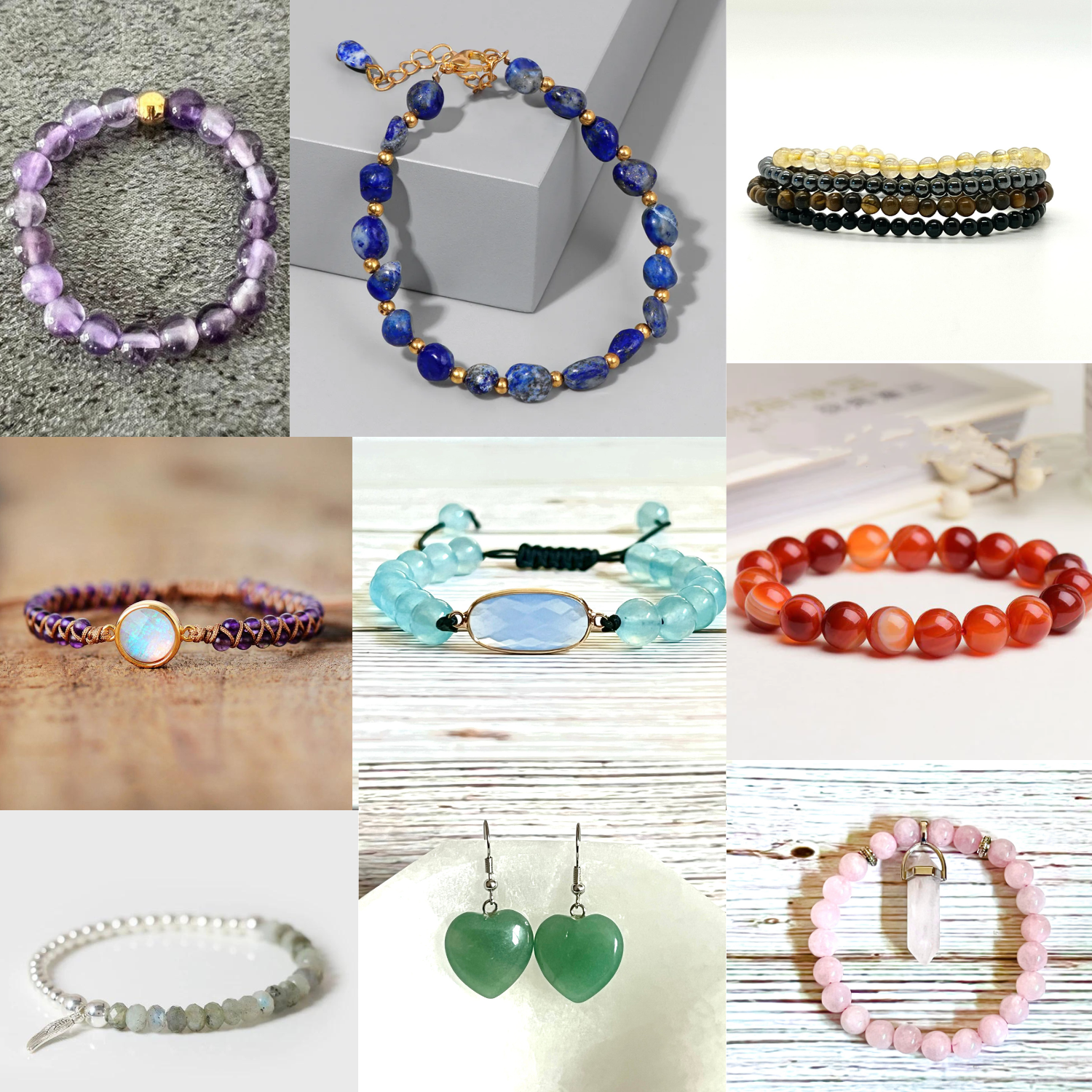 Chakra Healing Program: Monthly Crystal Jewelry & Essential Oils (Third Eye Chakra)