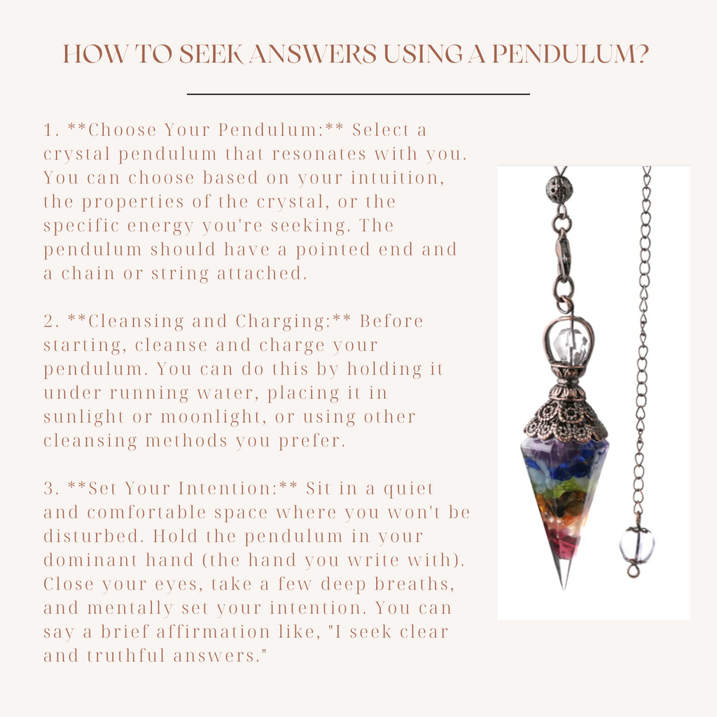 Illuminating Intuition Crystal Pendulum