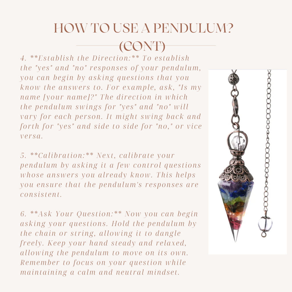 Illuminating Intuition Crystal Pendulum