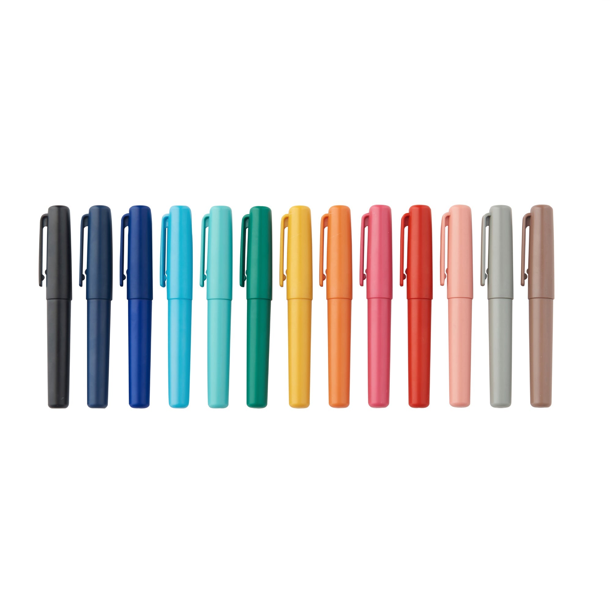Compact Gel Ink Ballpoint Pen Cap Type 0.5 mm - Red