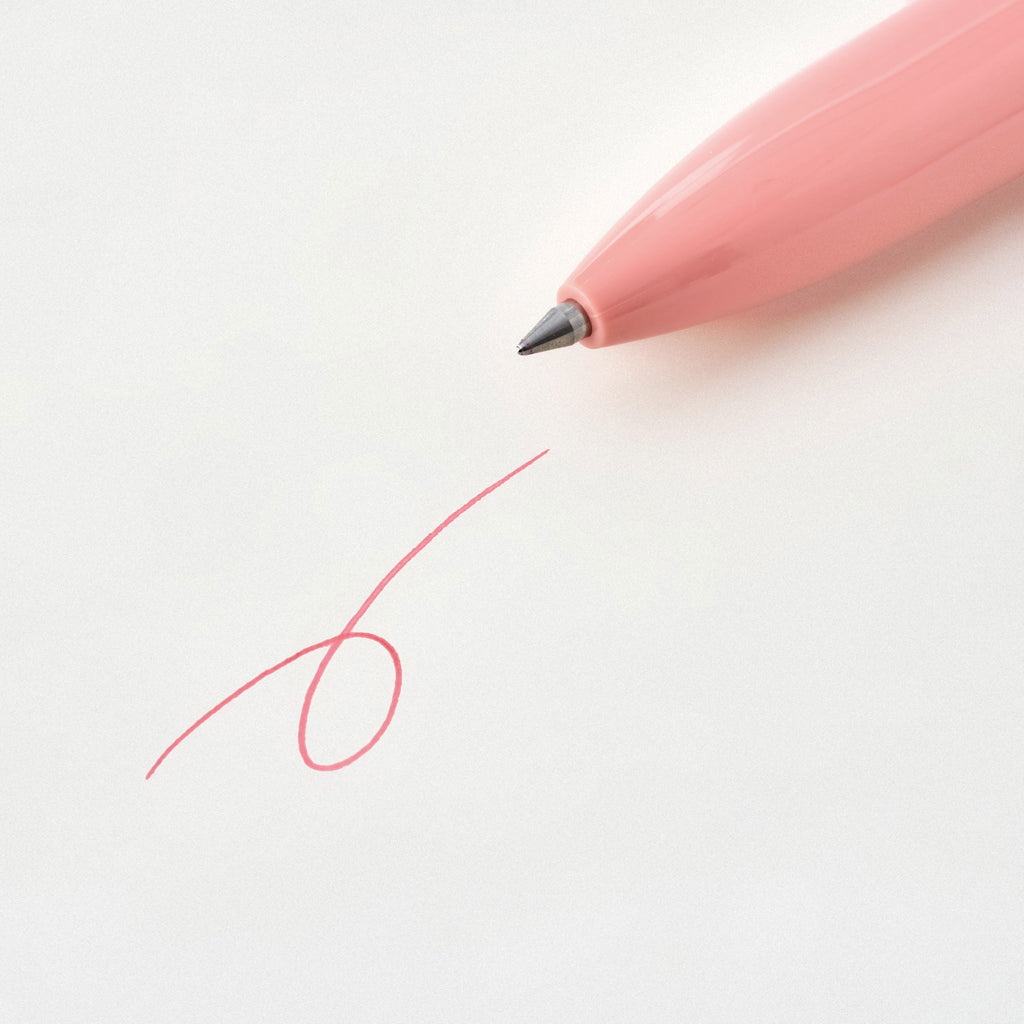 Compact Gel Ink Ballpoint Pen Cap Type 0.5mm - Pink
