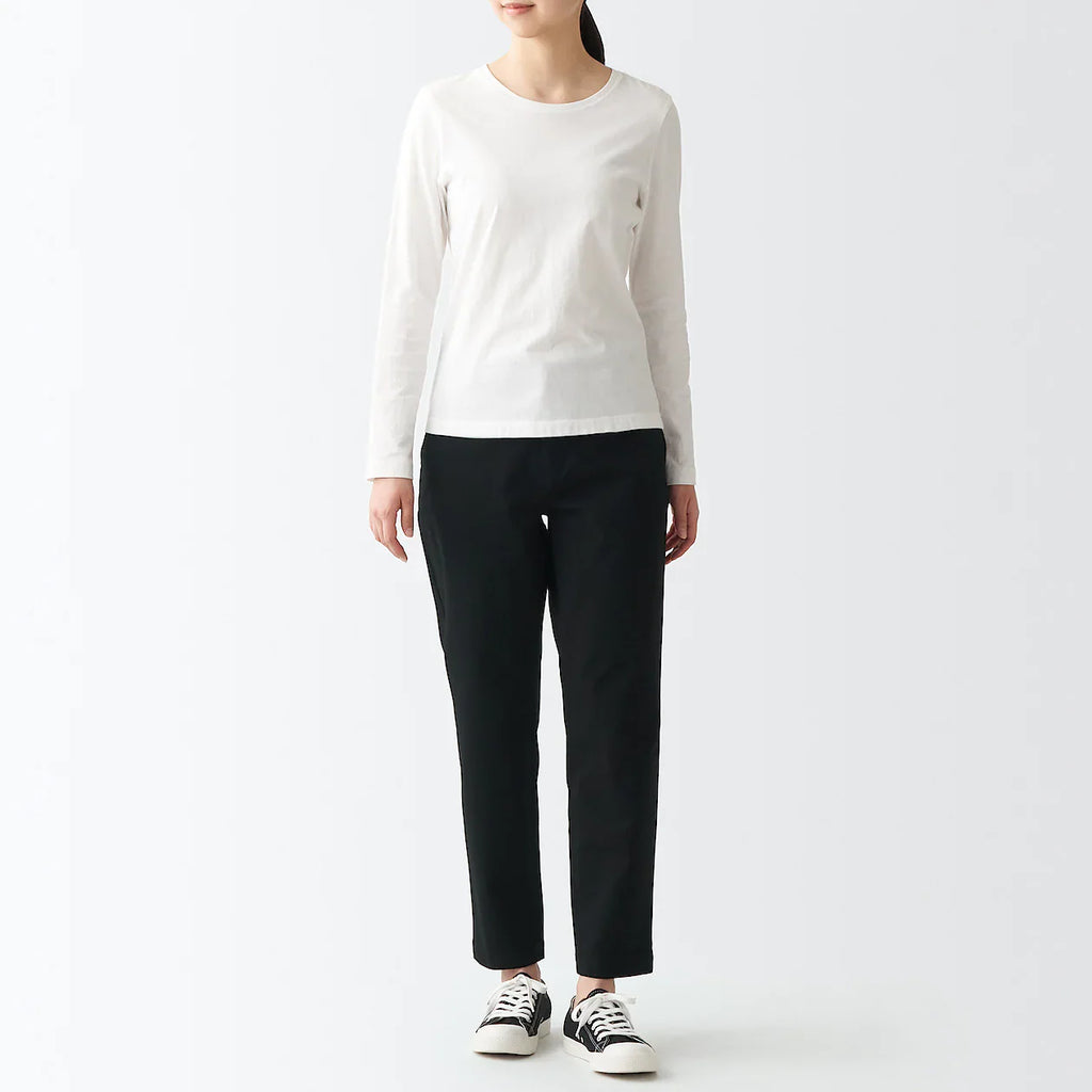 Women's 4-Way Stretch Chino Slim Tapered Pants (L 30inch / 75cm)