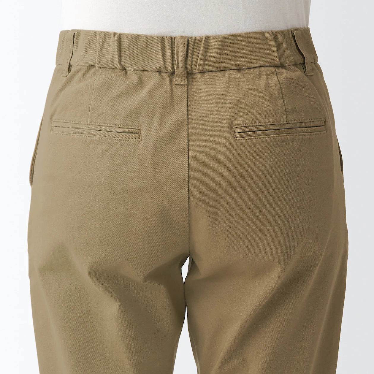Women's 4-Way Stretch Chino Slim Tapered Pants (L 30inch / 75cm)