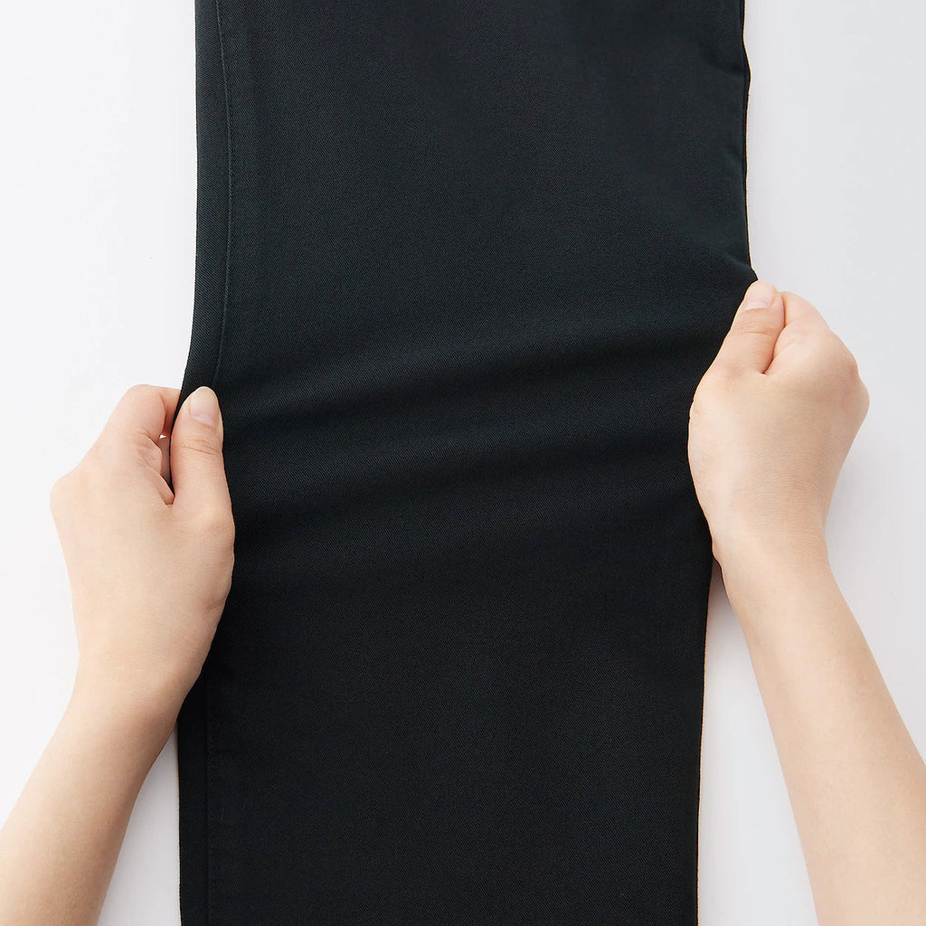 Women's 4-Way Stretch Chino Slim Tapered Pants (L 30inch / 75cm)