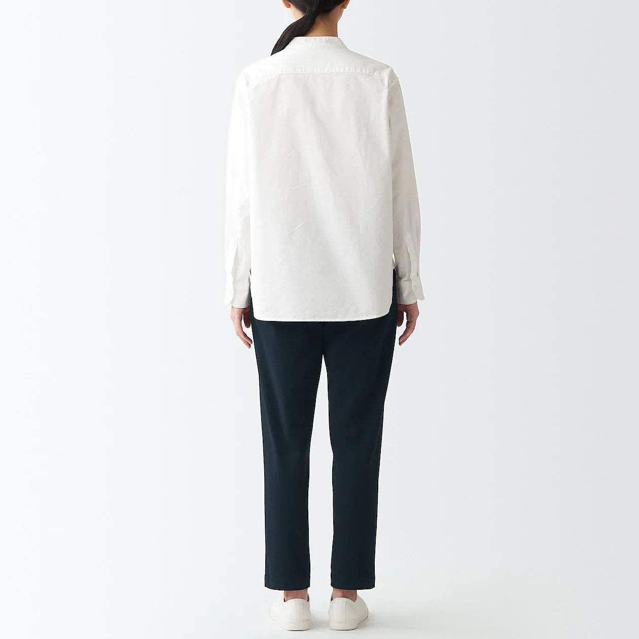 Women's 4-Way Stretch Chino Slim Tapered Pants (L 30inch / 75cm)
