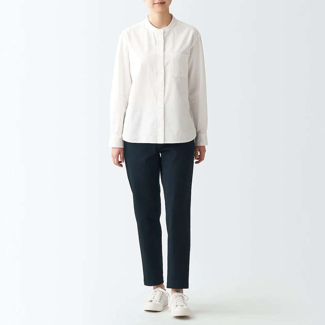Women's 4-Way Stretch Chino Slim Tapered Pants (L 30inch / 75cm)