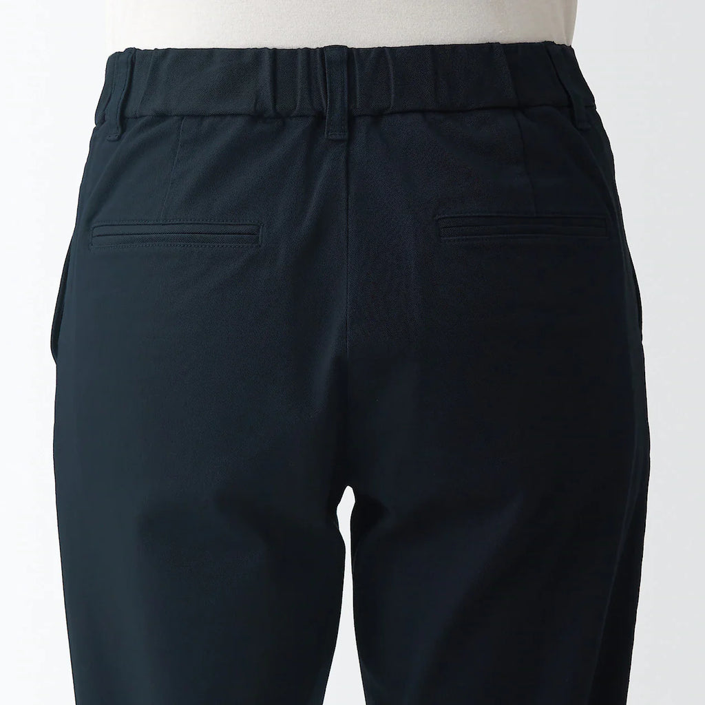 Women's 4-Way Stretch Chino Slim Tapered Pants (L 30inch / 75cm)