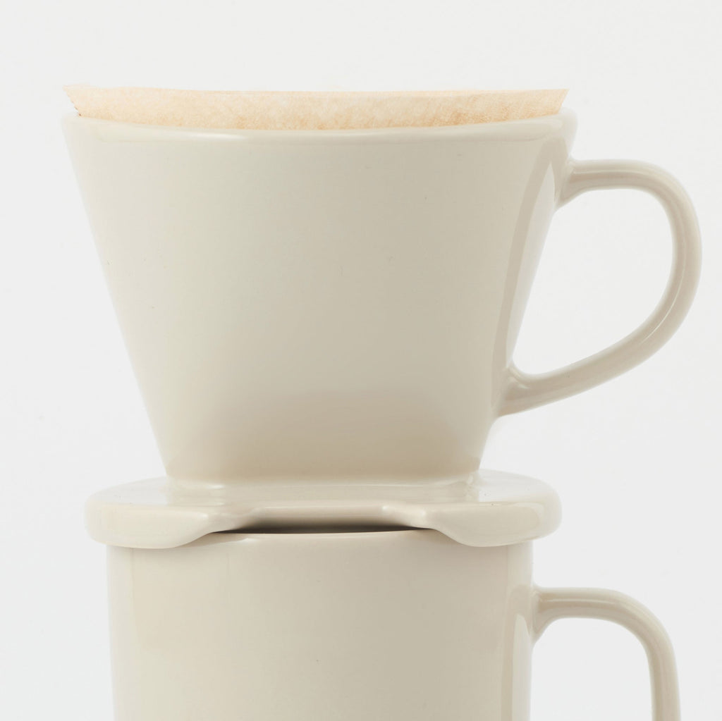 Stoneware Coffee Dripper - Gray Beige