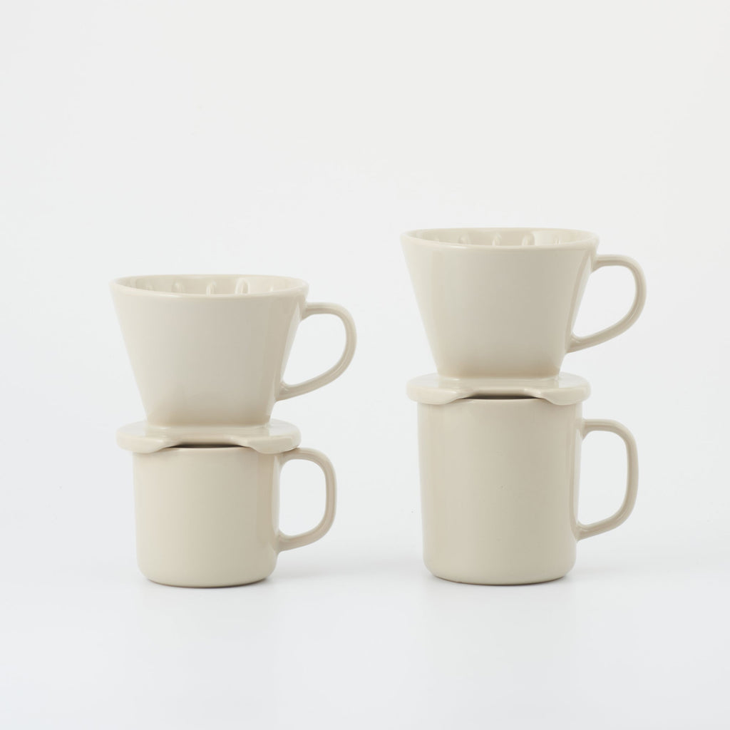 Stoneware Coffee Dripper - Gray Beige