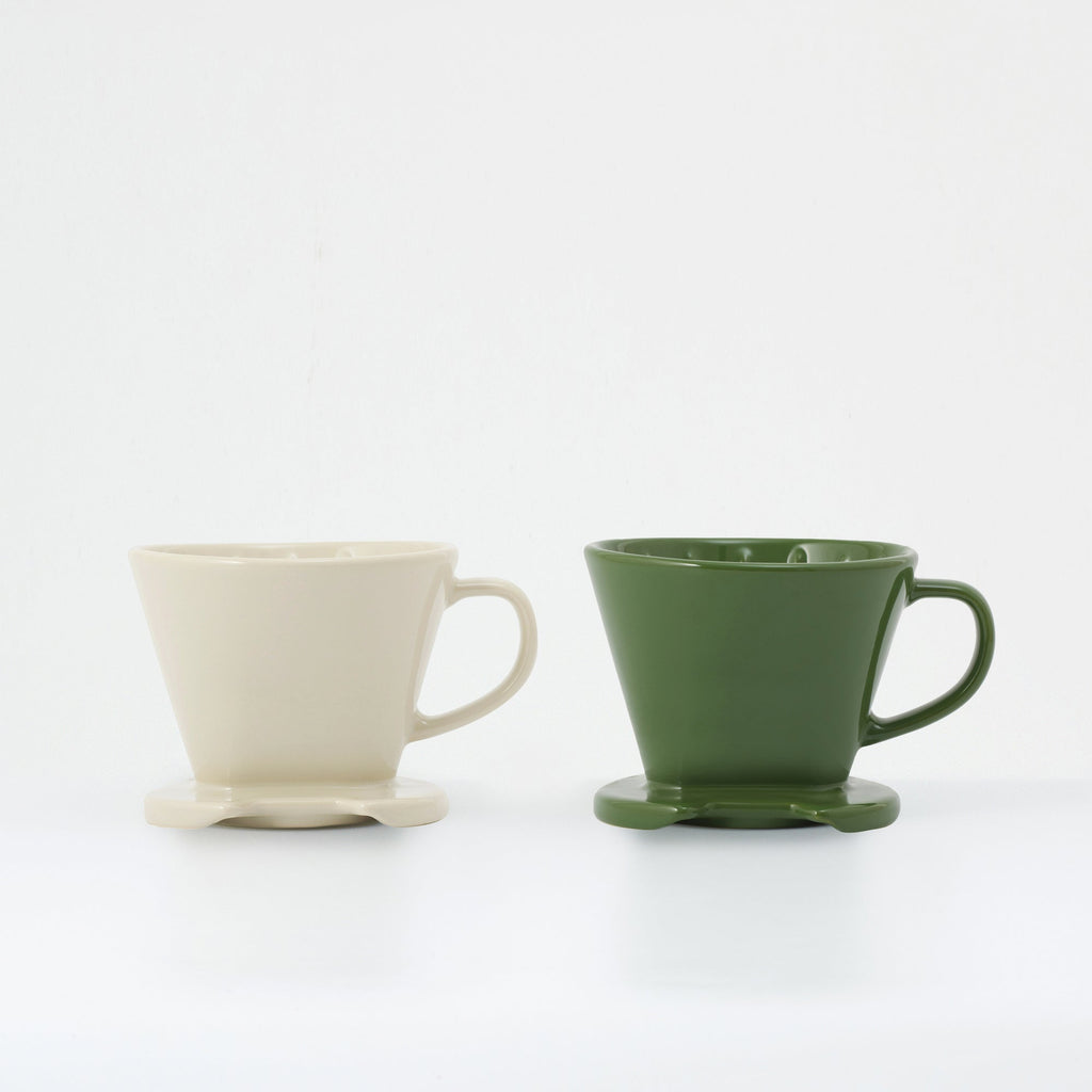 Stoneware Coffee Dripper - Gray Beige