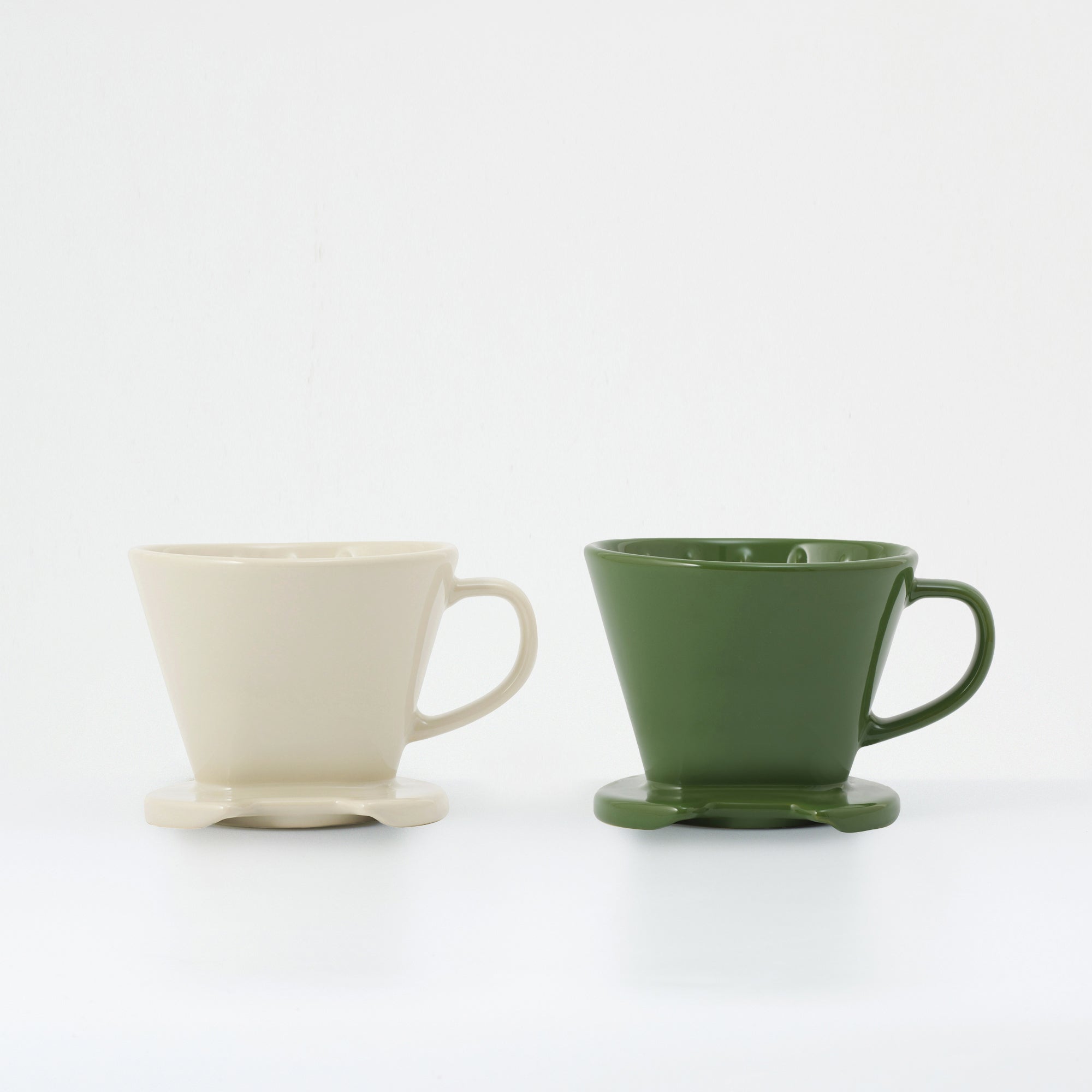 Stoneware Coffee Dripper - Gray Beige