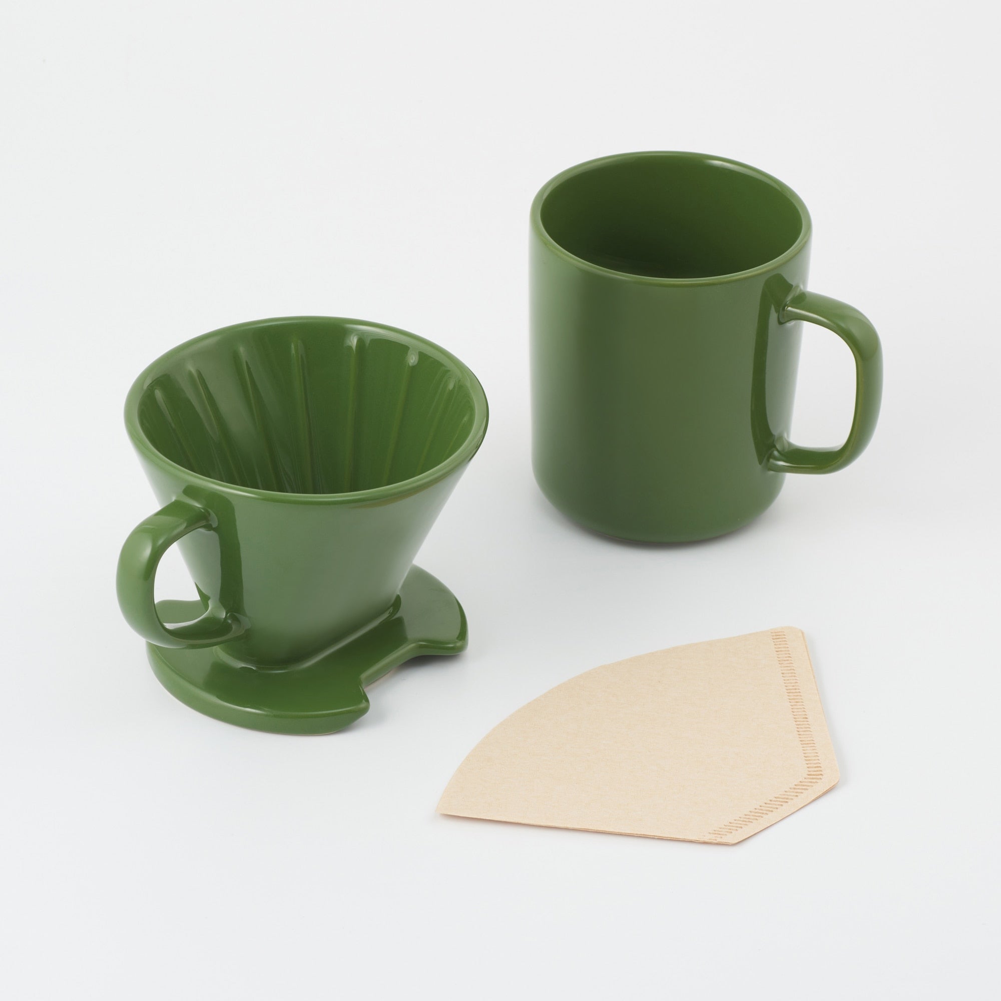 Stoneware Coffee Dripper - Green