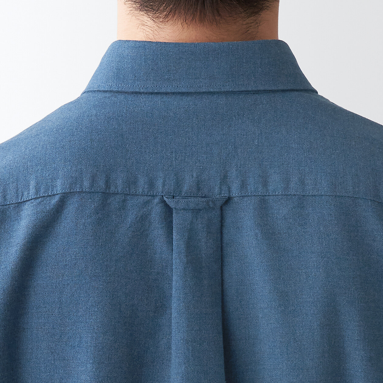 Men's Washed Oxford Collared Long Sleeve Button Down Shirt
