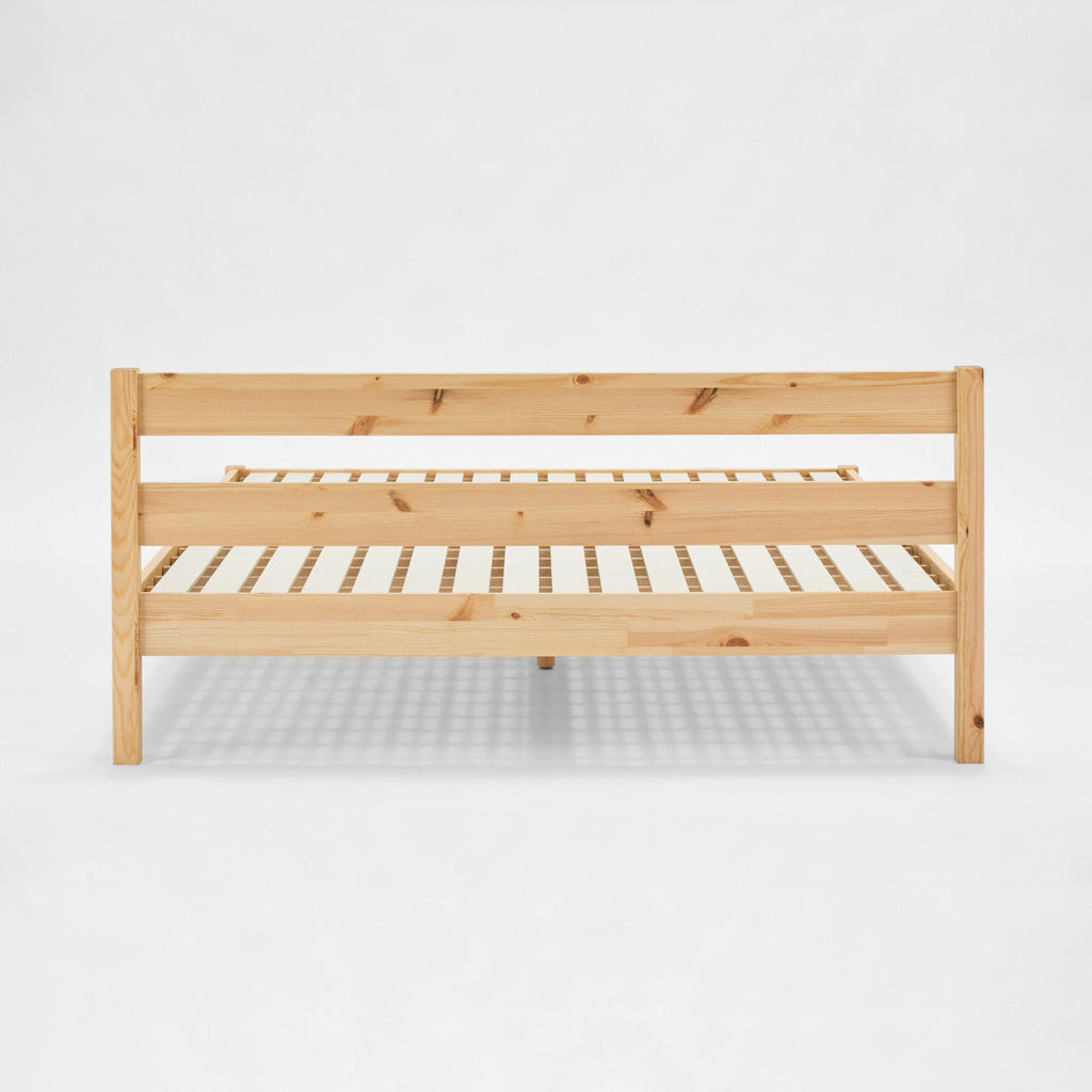 [HD] Pine Wooden Bed - King