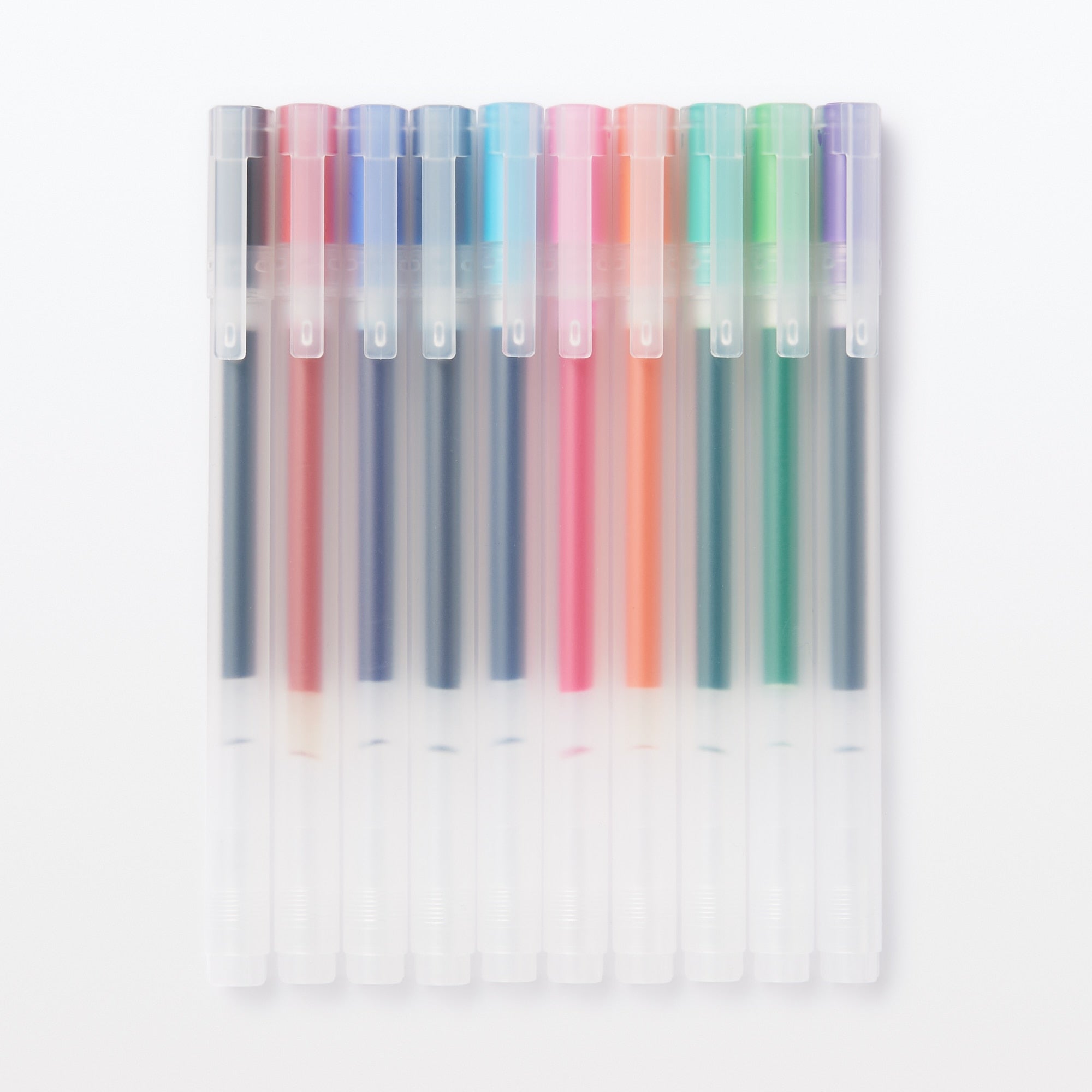 Gel Ink Ballpoint Cap Pen 10 Color Set