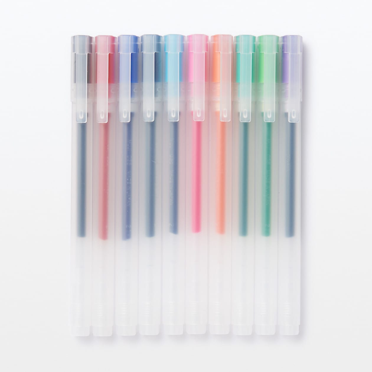 Gel Ink Ballpoint Cap Pen 10 Color Set