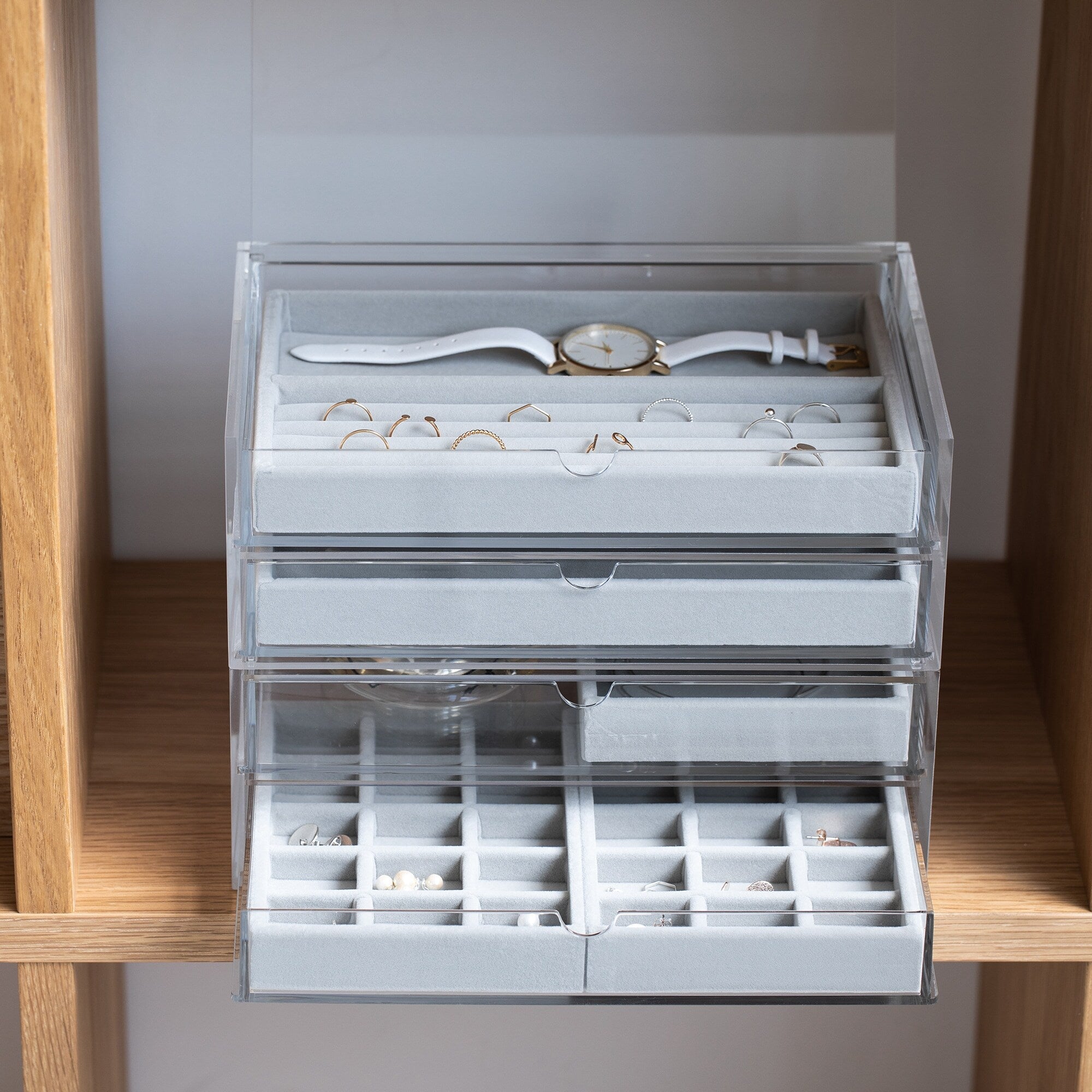 Stackable Velour Case Grid
