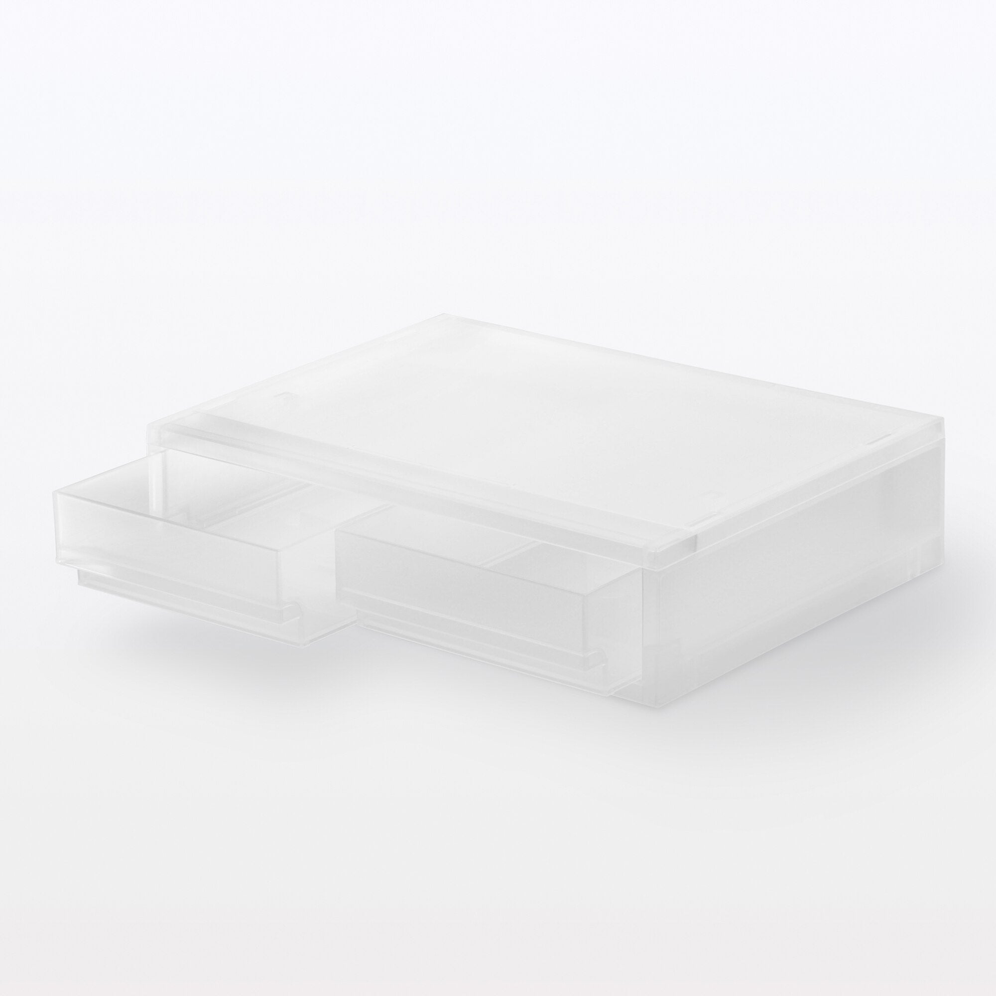 Polypropylene Case 2 Drawer - Wide Flat W14.5 x D10.2 x H3.5