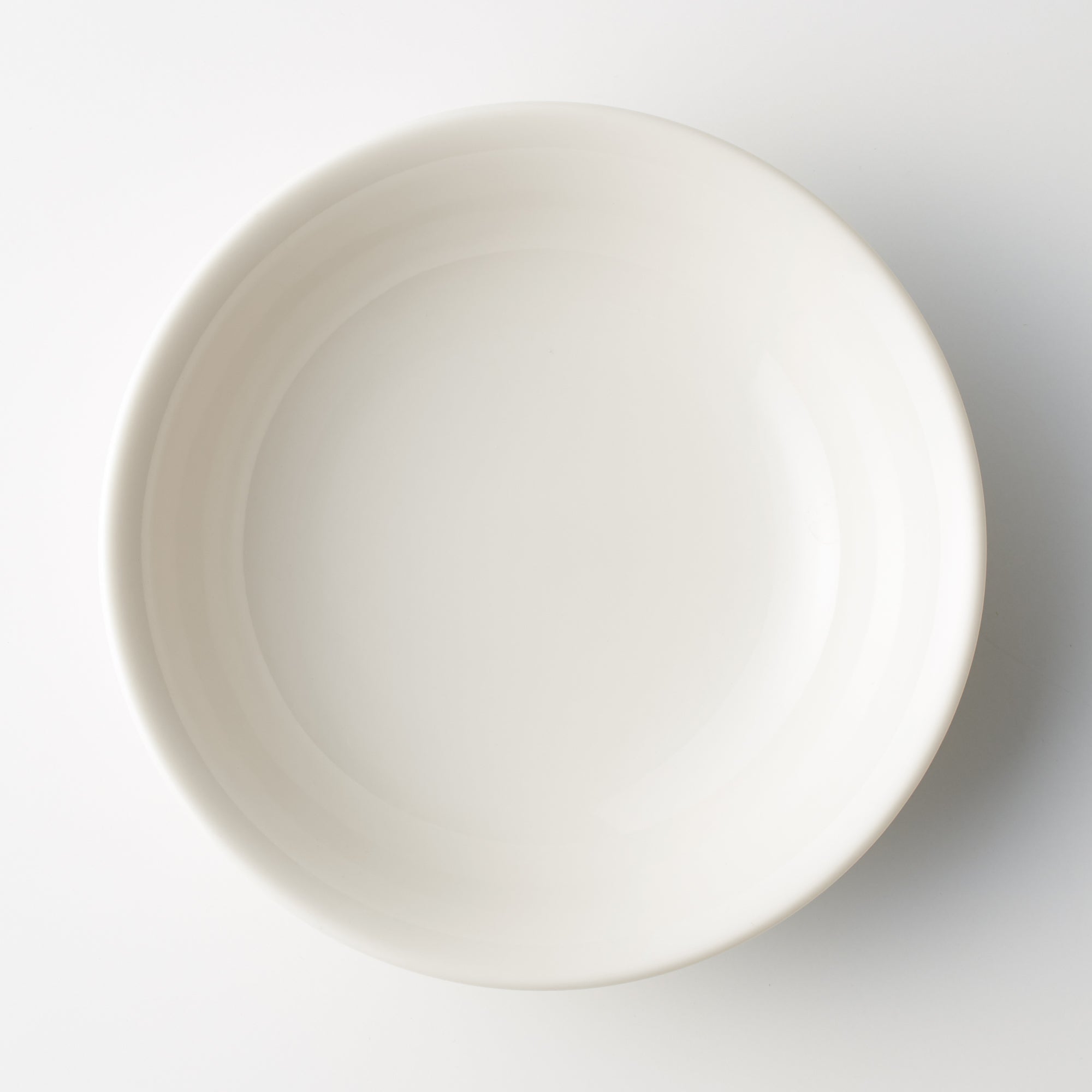 Beige Porcelain Deep Dish