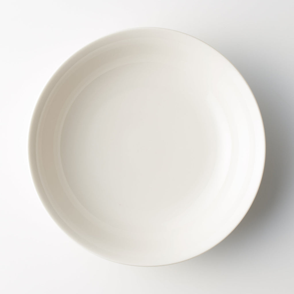 Beige Porcelain Deep Dish