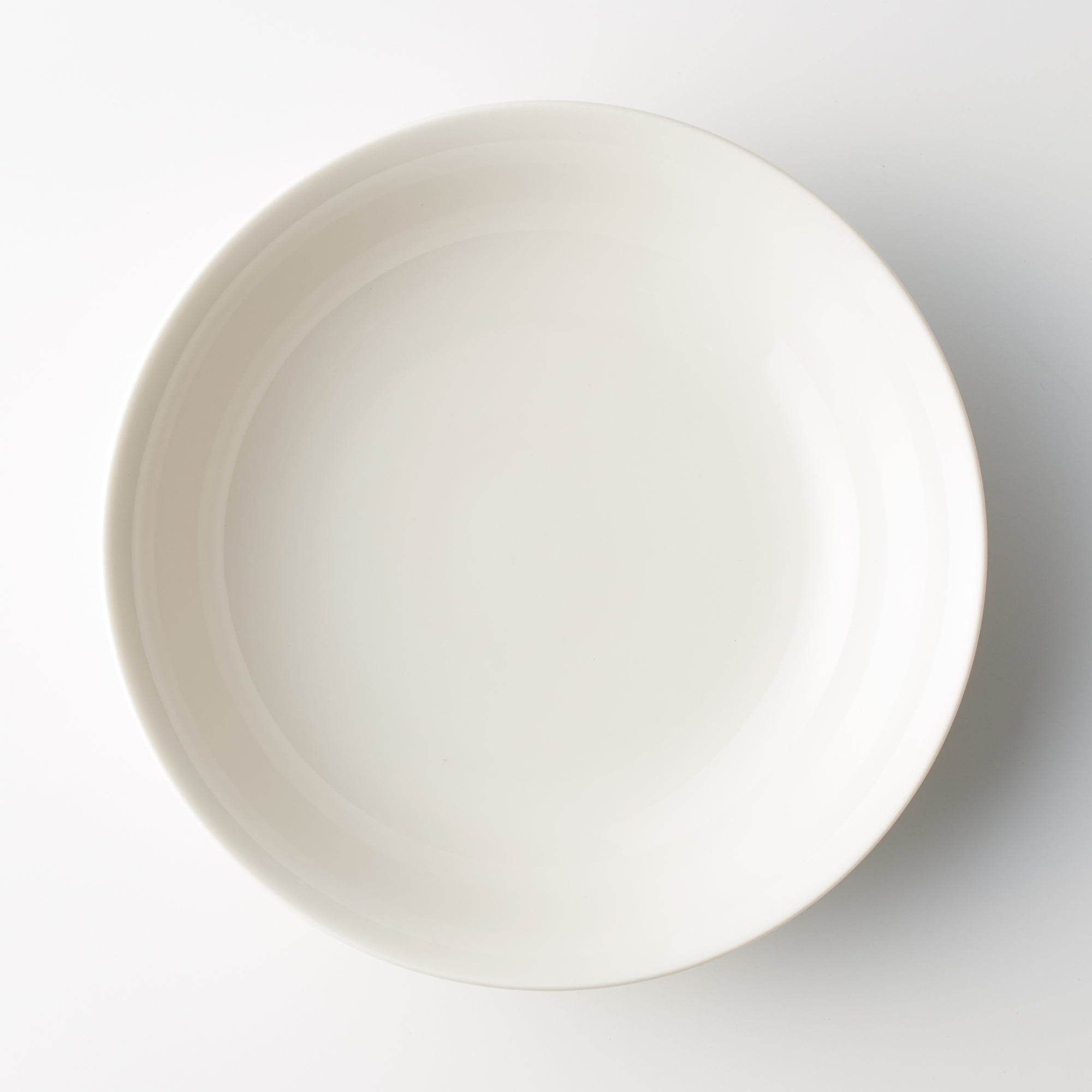 Beige Porcelain Deep Dish