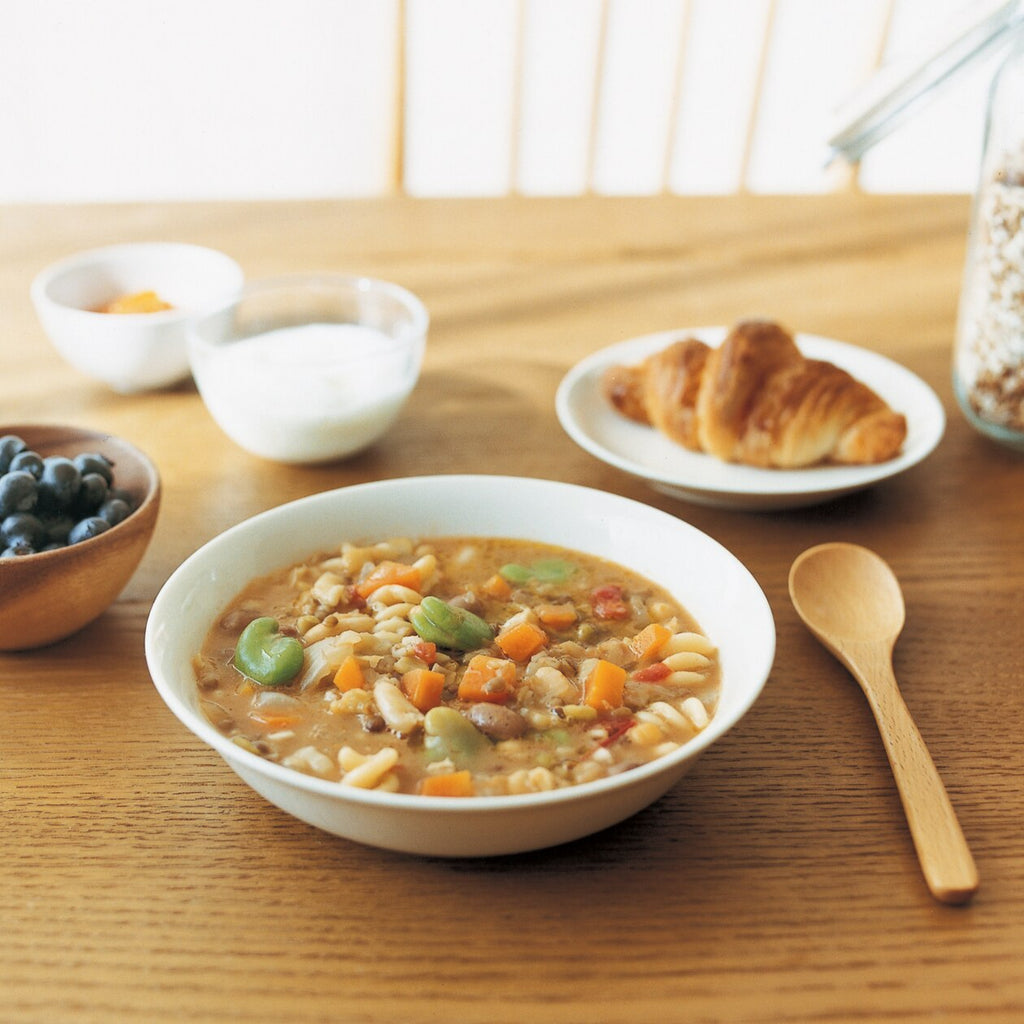 Beige Porcelain Deep Dish
