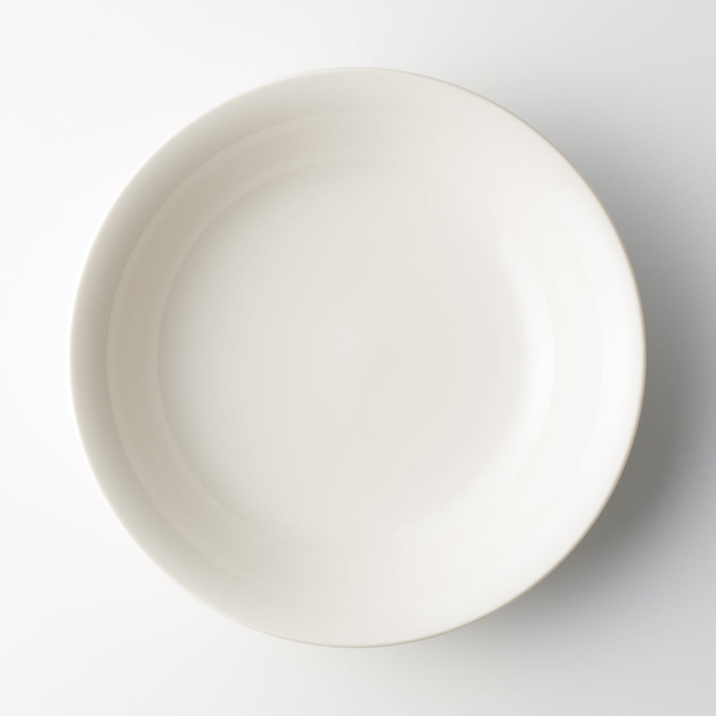 Beige Porcelain Deep Dish