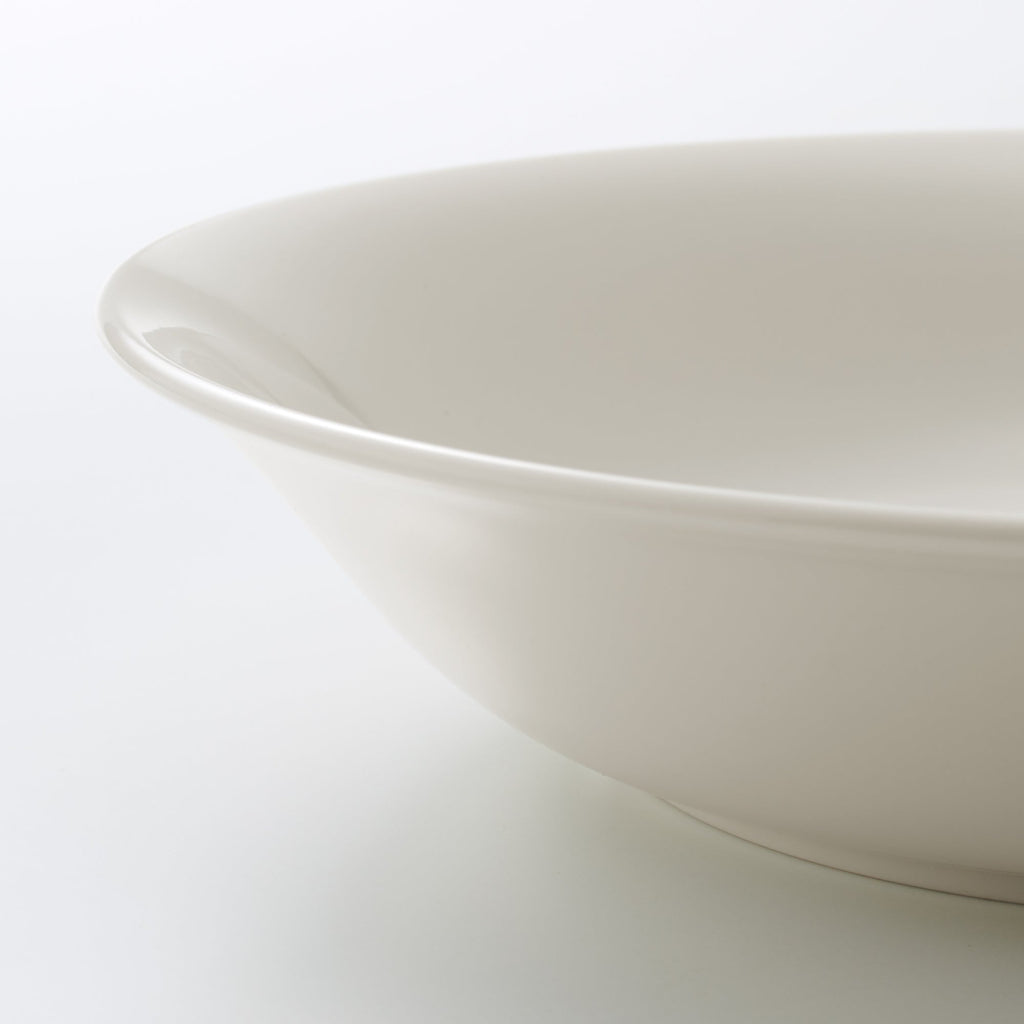 Beige Porcelain Deep Dish