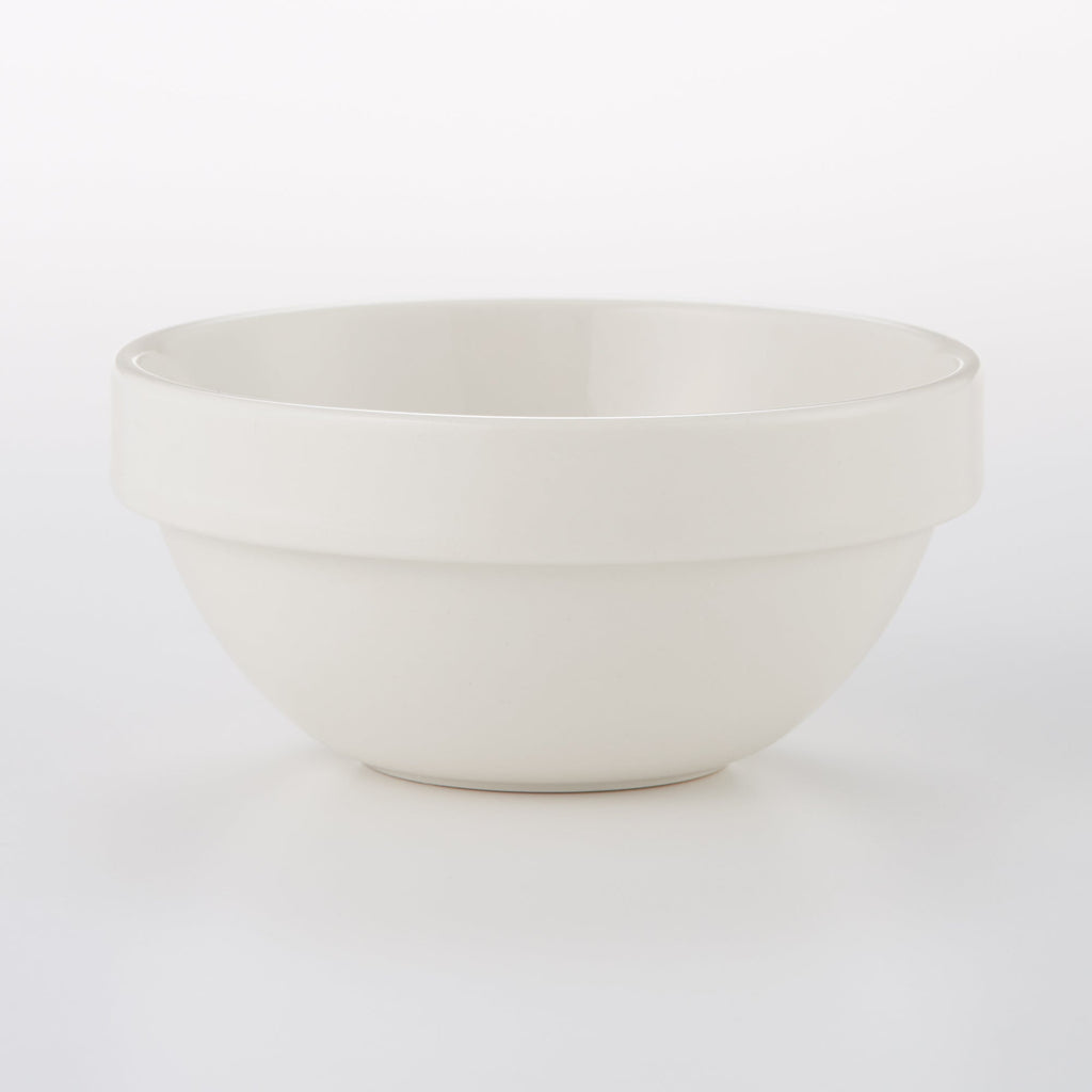 Beige Porcelain Stacking Dip Bowl