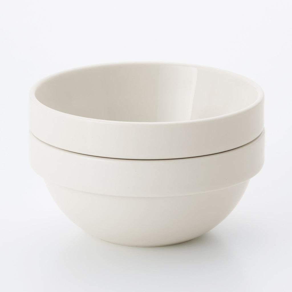 Beige Porcelain Stacking Dip Bowl