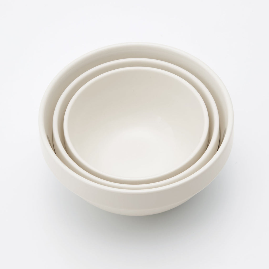 Beige Porcelain Stacking Dip Bowl