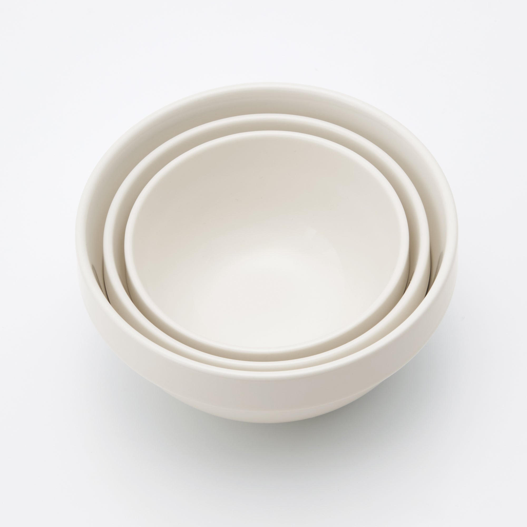 Beige Porcelain Stacking Dip Bowl