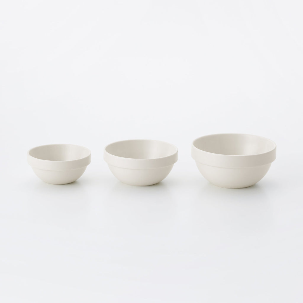 Beige Porcelain Stacking Dip Bowl