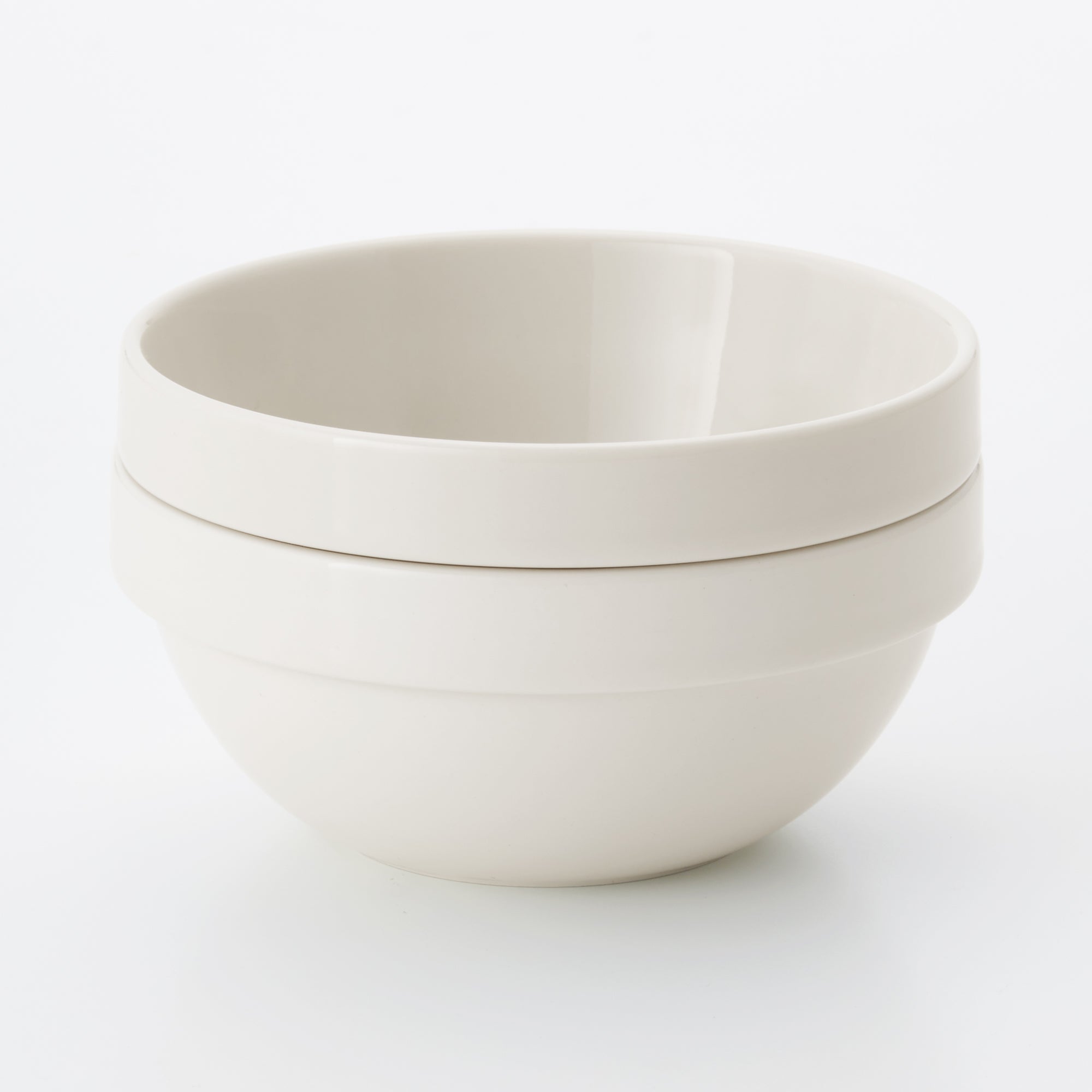 Beige Porcelain Stacking Dip Bowl