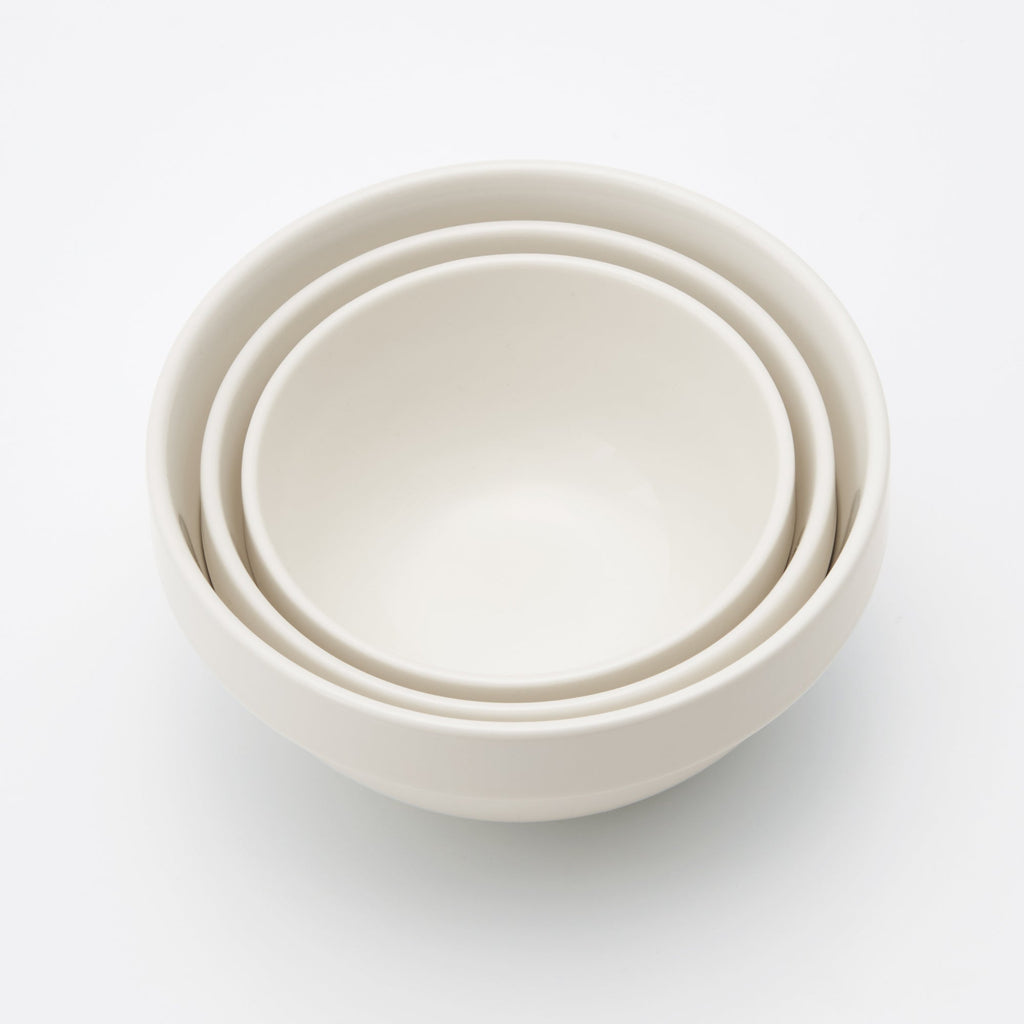 Beige Porcelain Stacking Dip Bowl