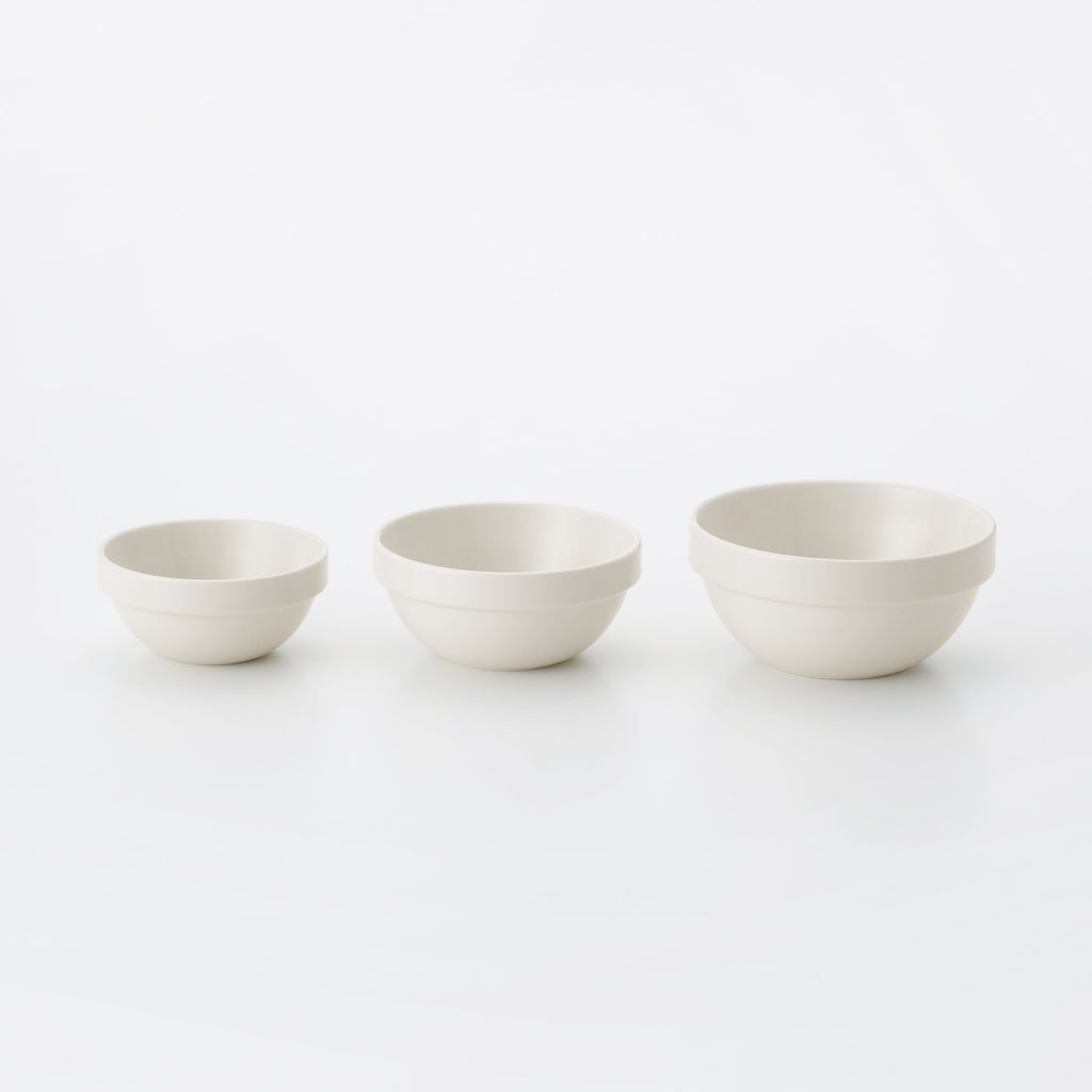Beige Porcelain Stacking Dip Bowl
