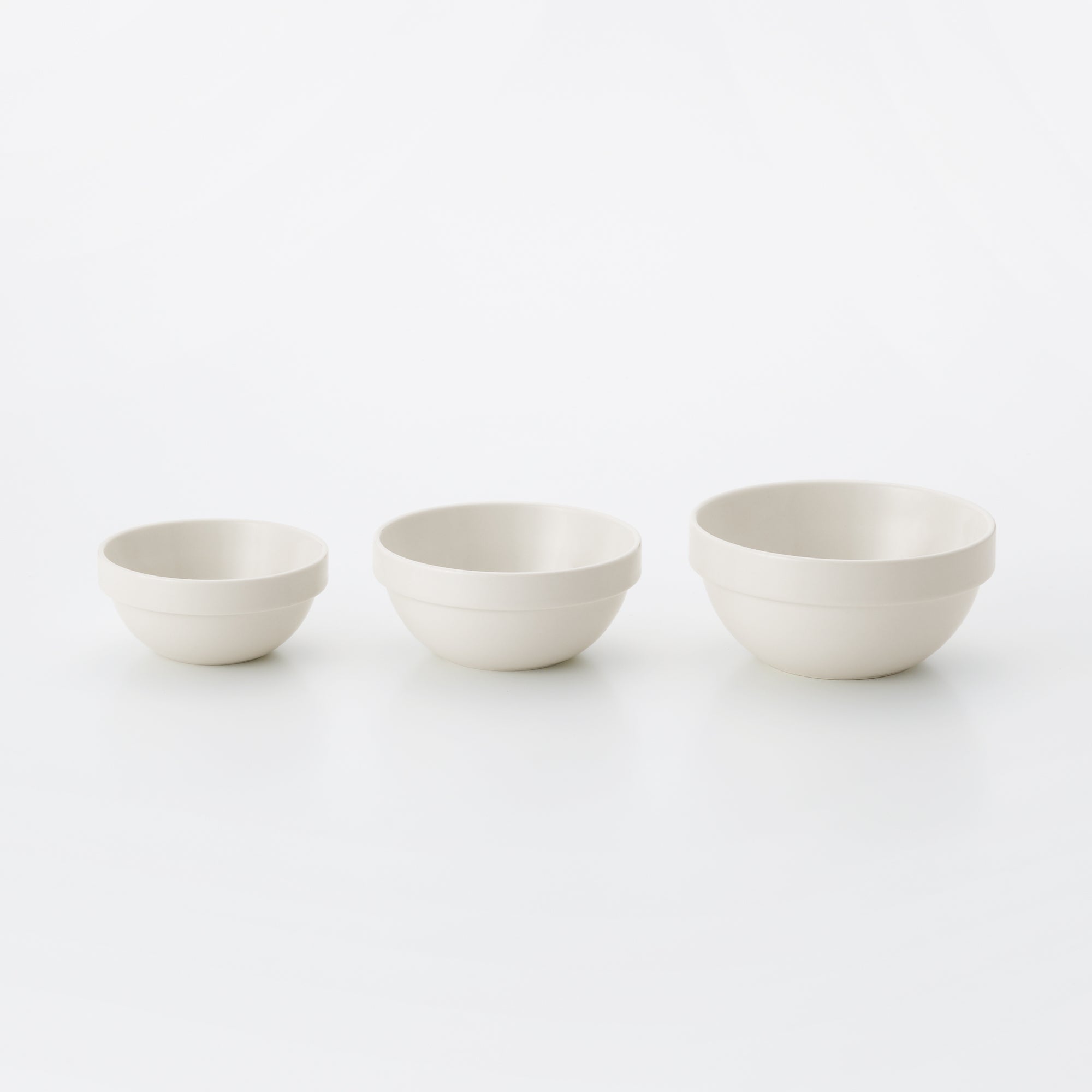 Beige Porcelain Stacking Dip Bowl