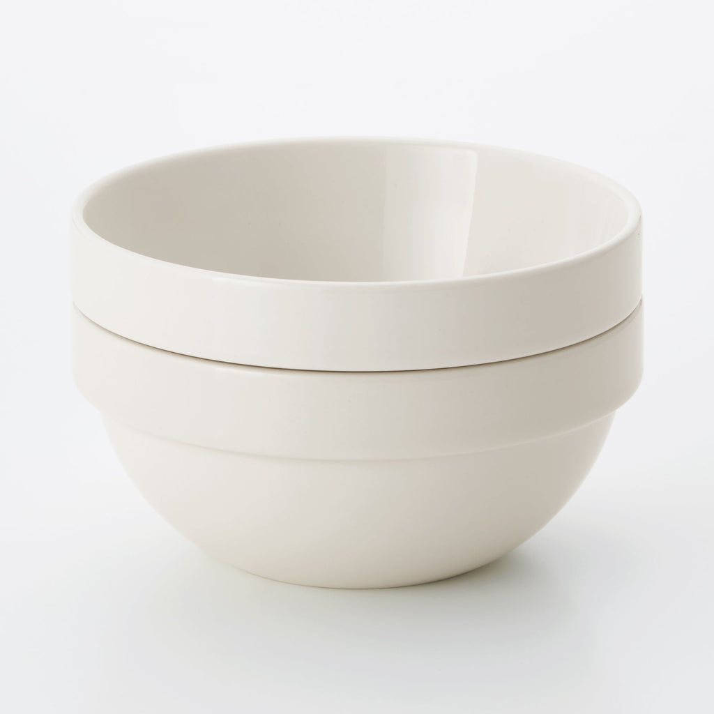 Beige Porcelain Stacking Dip Bowl