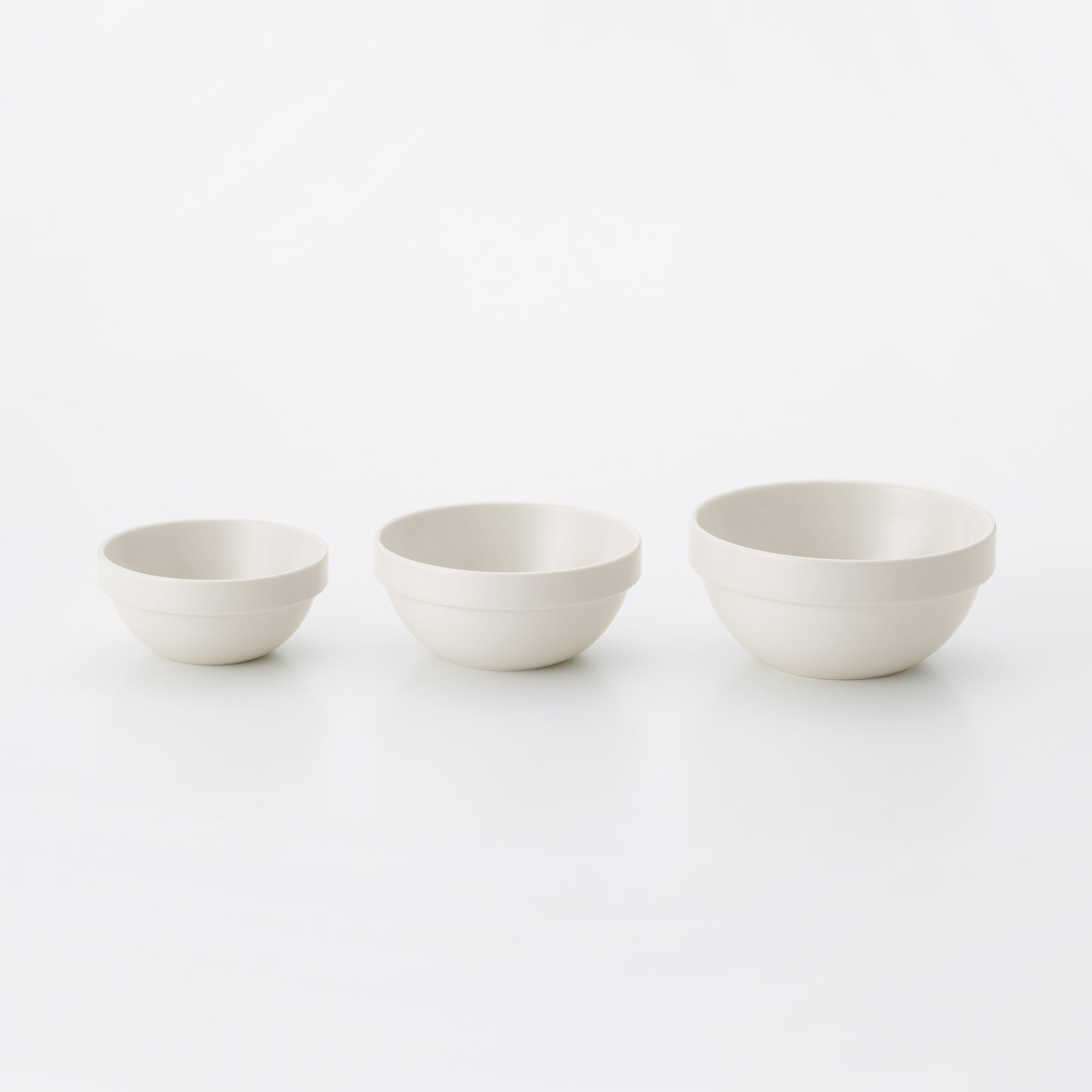 Beige Porcelain Stacking Dip Bowl
