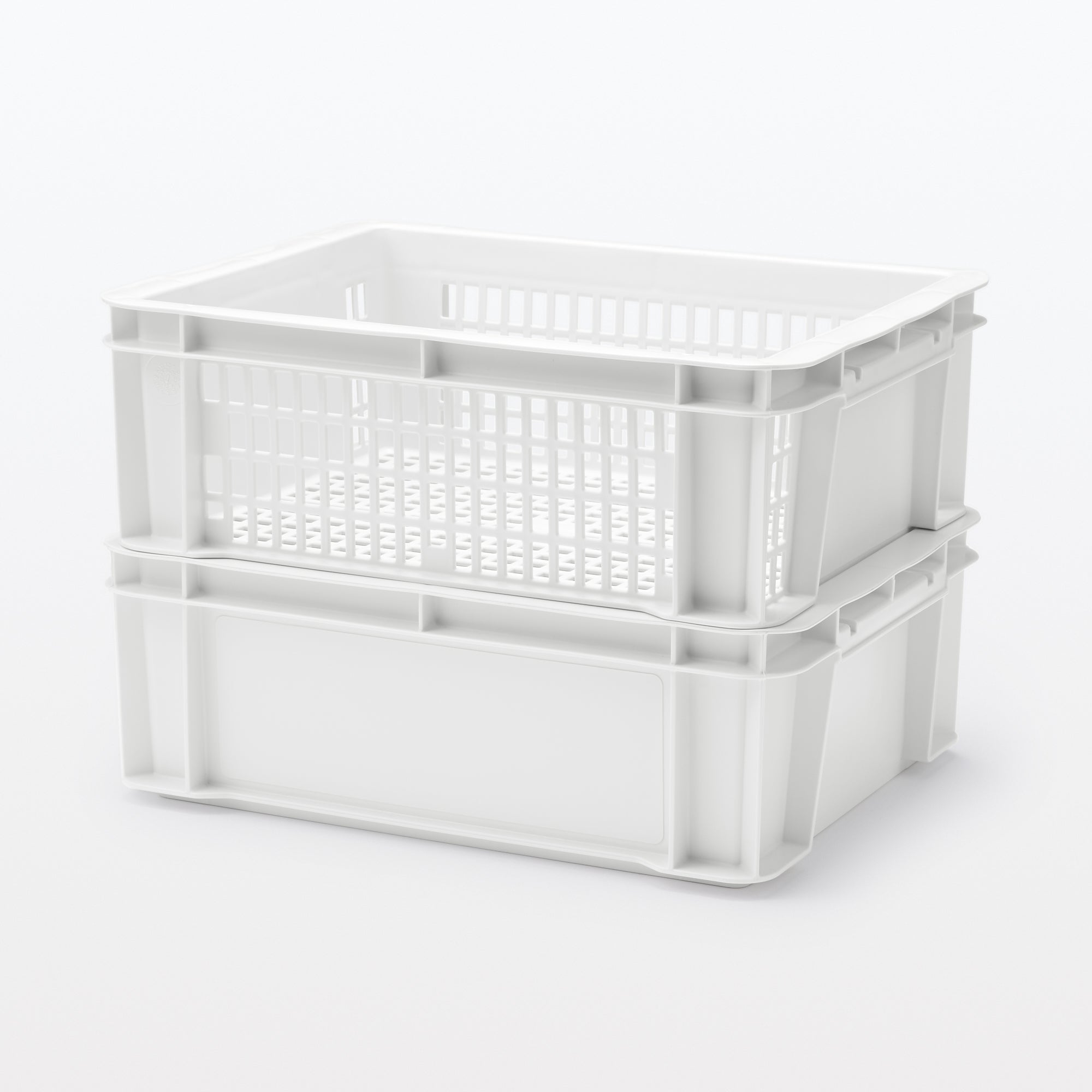 Polypropylene Mesh Container White Gray