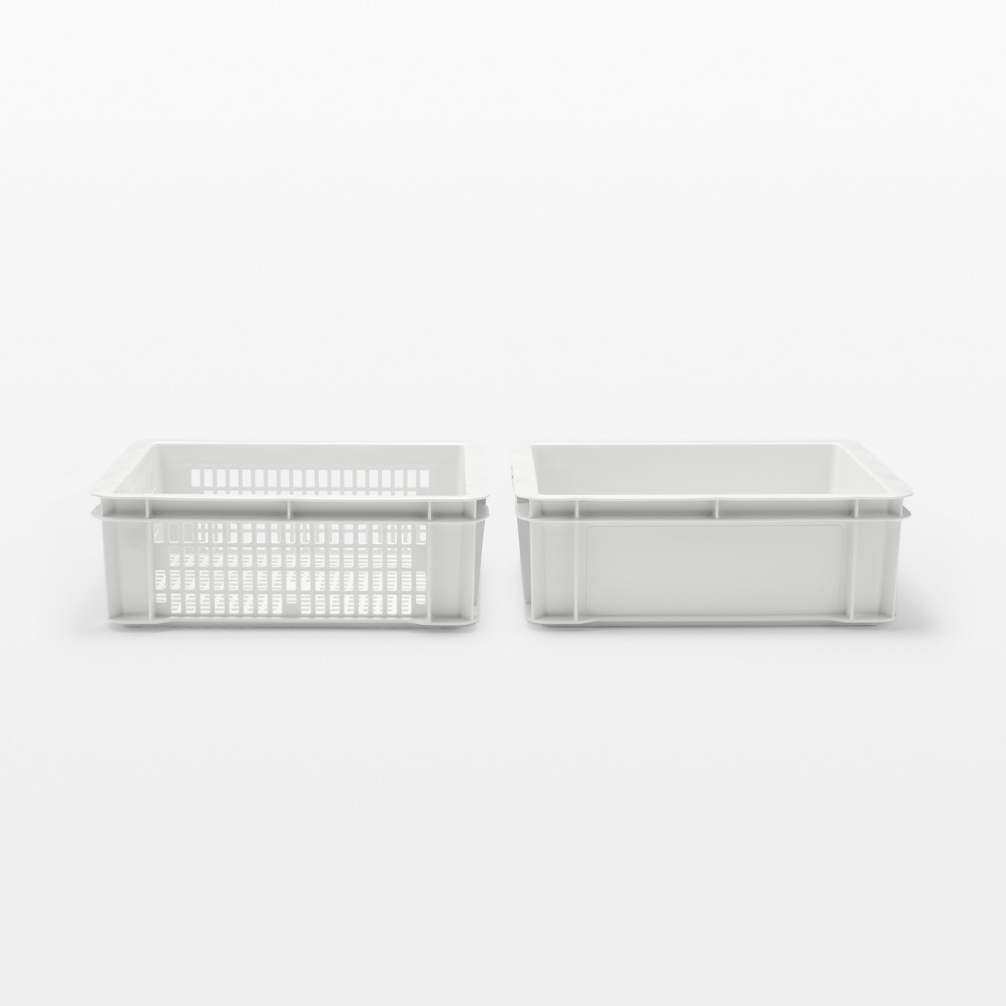 Polypropylene Mesh Container White Gray