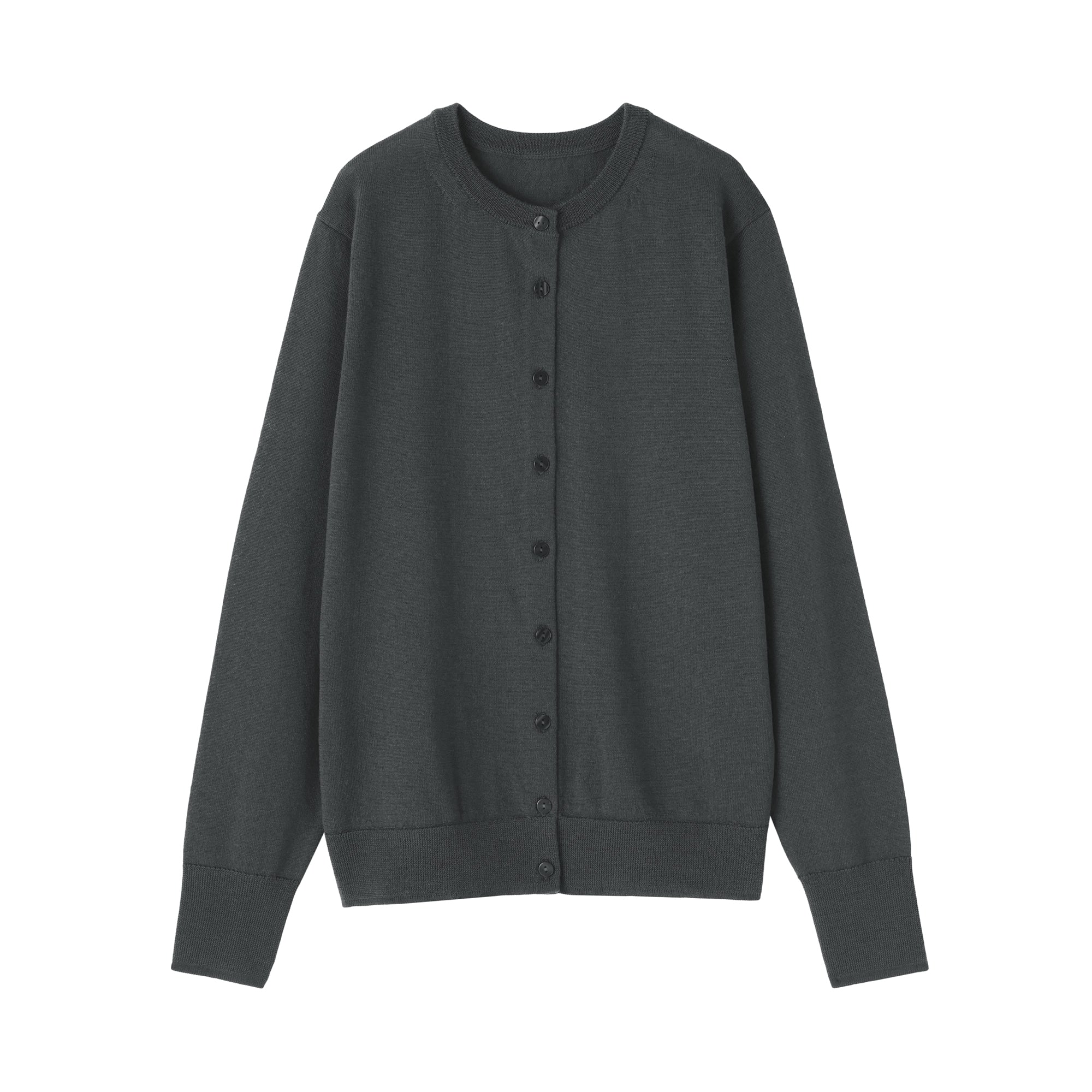 Wool Crewneck Cardigan