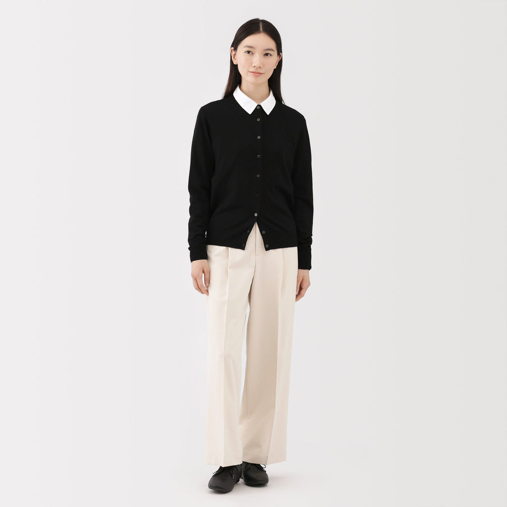 Wool Crewneck Cardigan
