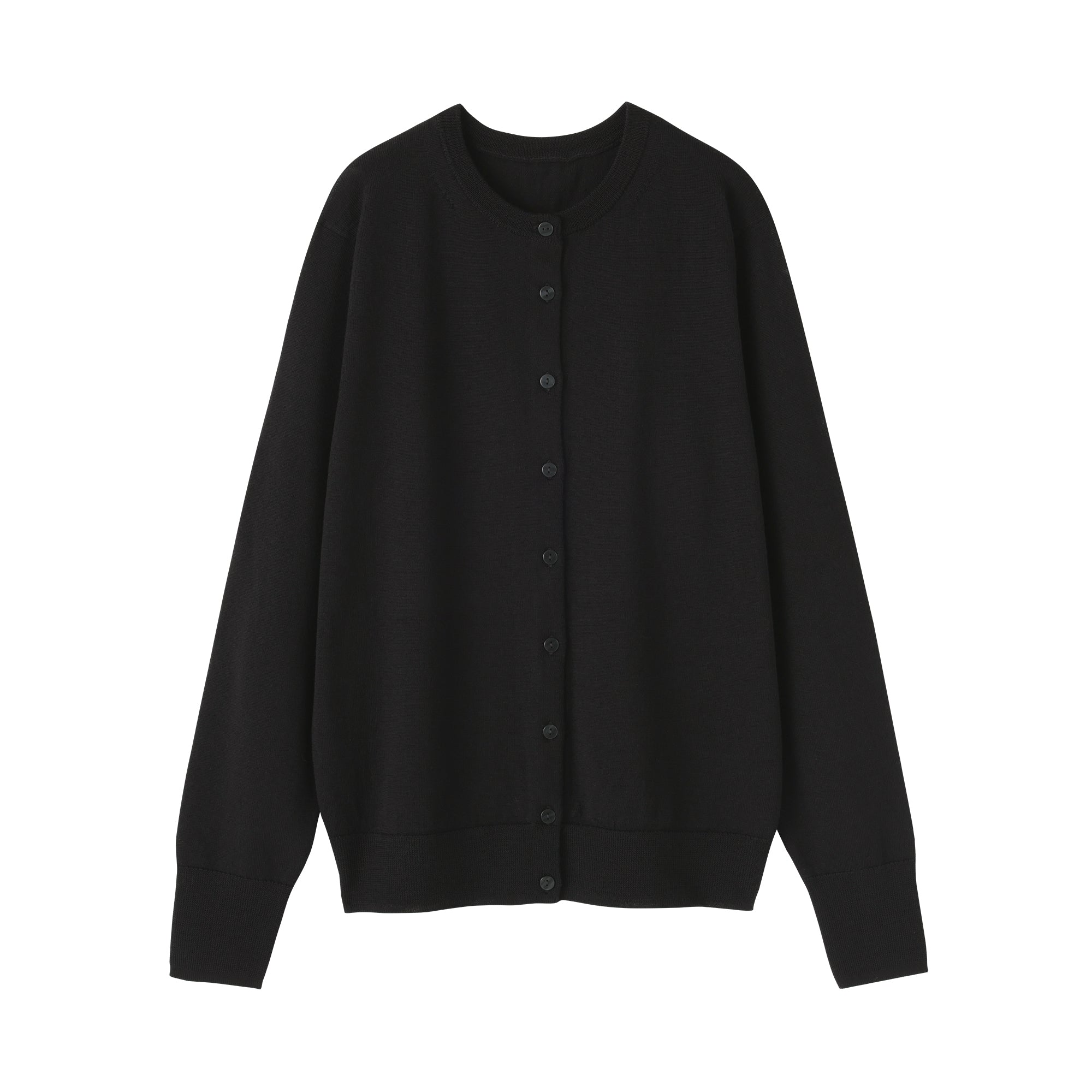 Wool Crewneck Cardigan