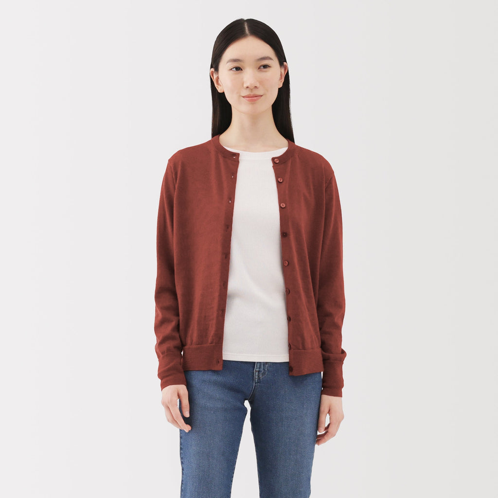 Wool Crewneck Cardigan