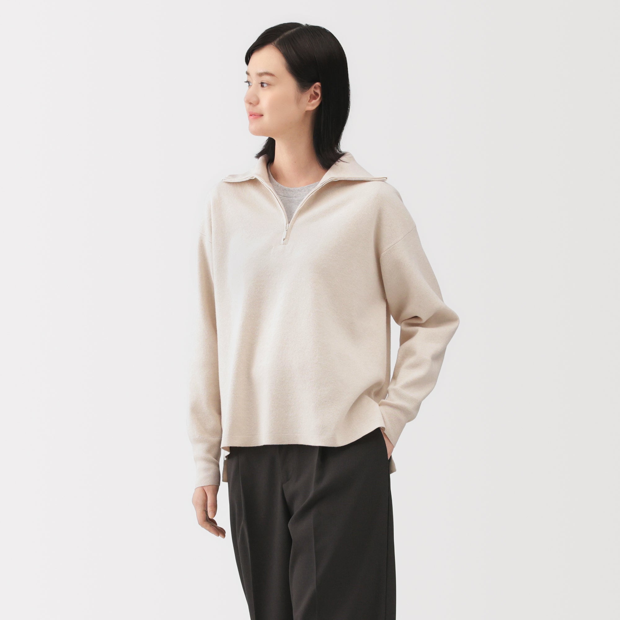 Milano Rib Half-Zip Sweater
